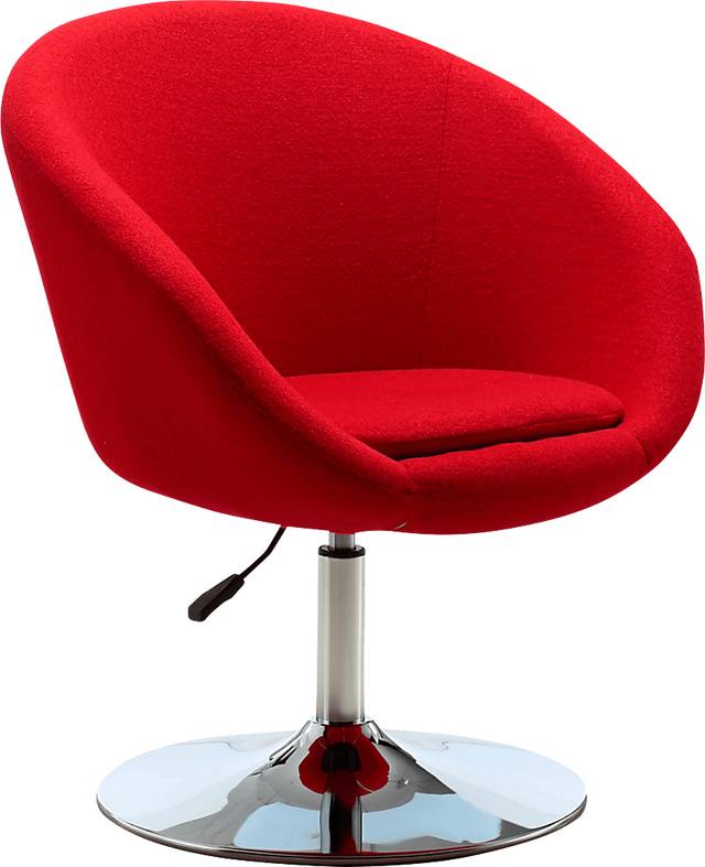 Sidener Red Accent Chair - Thumbnail - Image 1