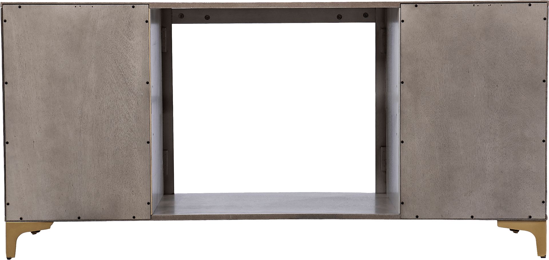 Sidereal III Gray 56 in. Console, With Smart Electric Fireplace - Image 6