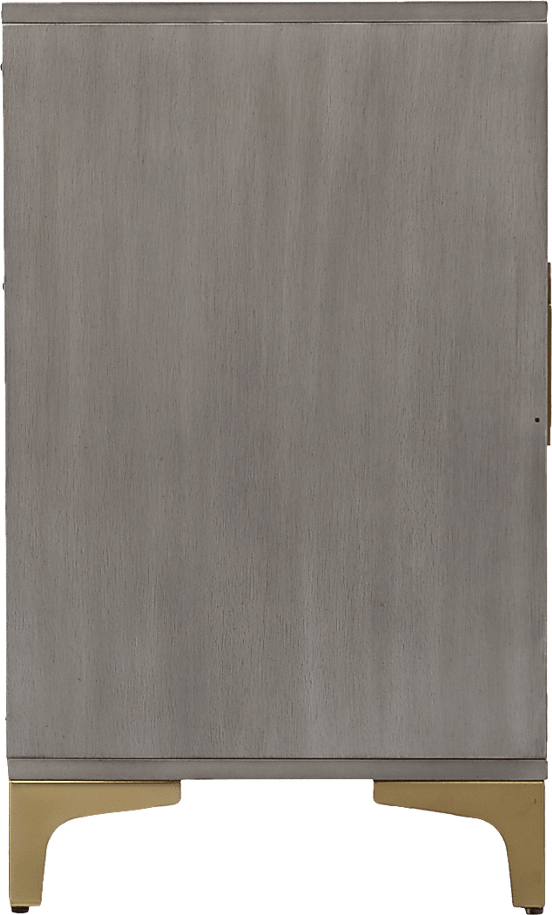 Sidereal III Gray 56 in. Console, With Smart Electric Fireplace - Image 7