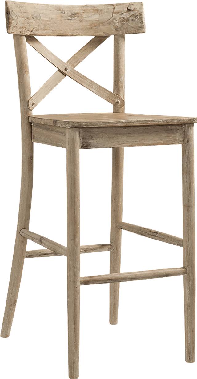 Siebald Natural Bar Stool - Thumbnail - Image 1