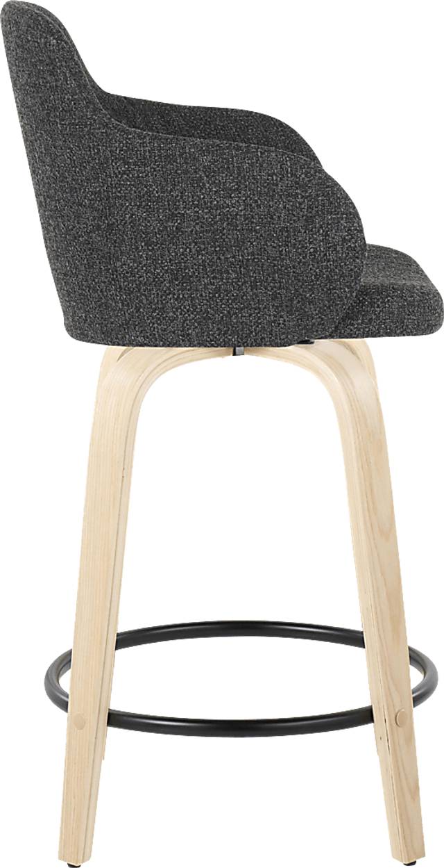 Siebarth I Dark Gray Counter Height Stool, Set of 2 - Thumbnail - Image 3