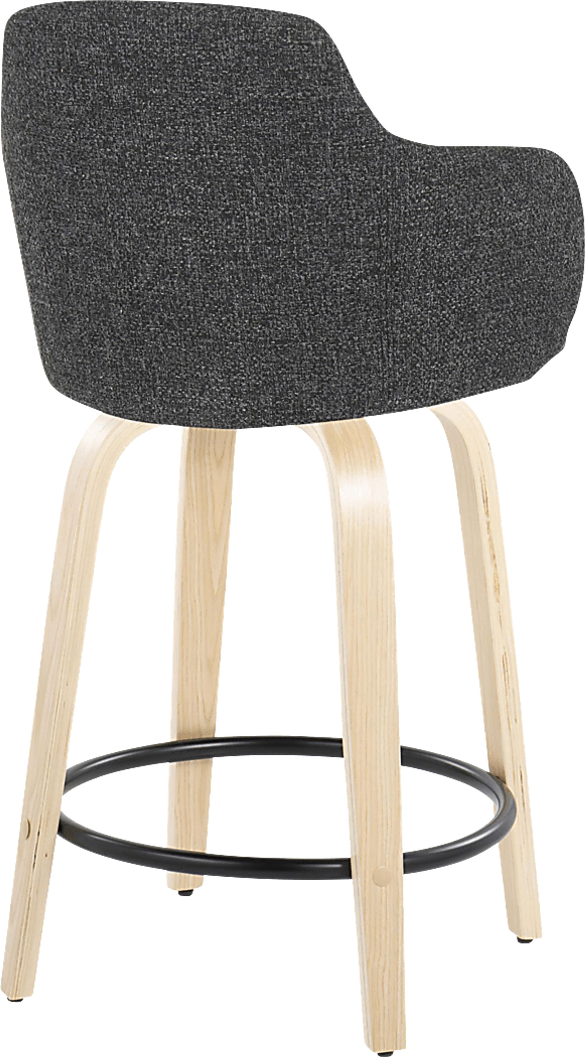 Siebarth I Dark Gray Counter Height Stool, Set of 2 - Image 4