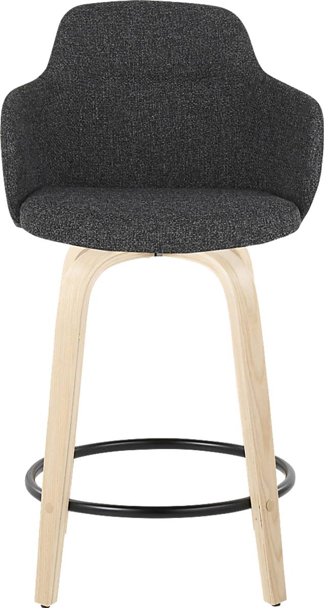 Siebarth I Dark Gray Counter Height Stool, Set of 2 - Thumbnail - Image 6
