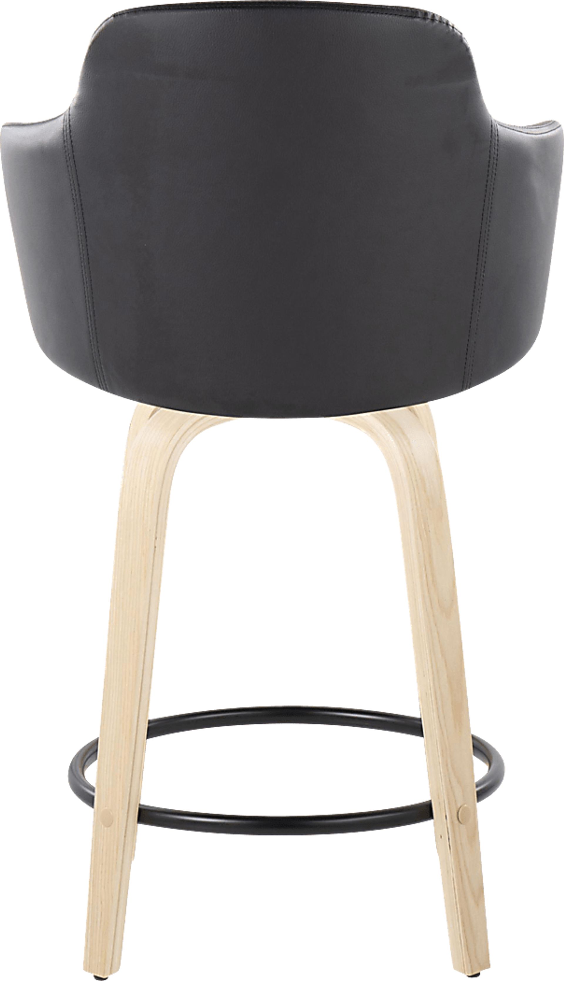 Siebarth II Black Counter Height Stool, Set of 2 - Image 5