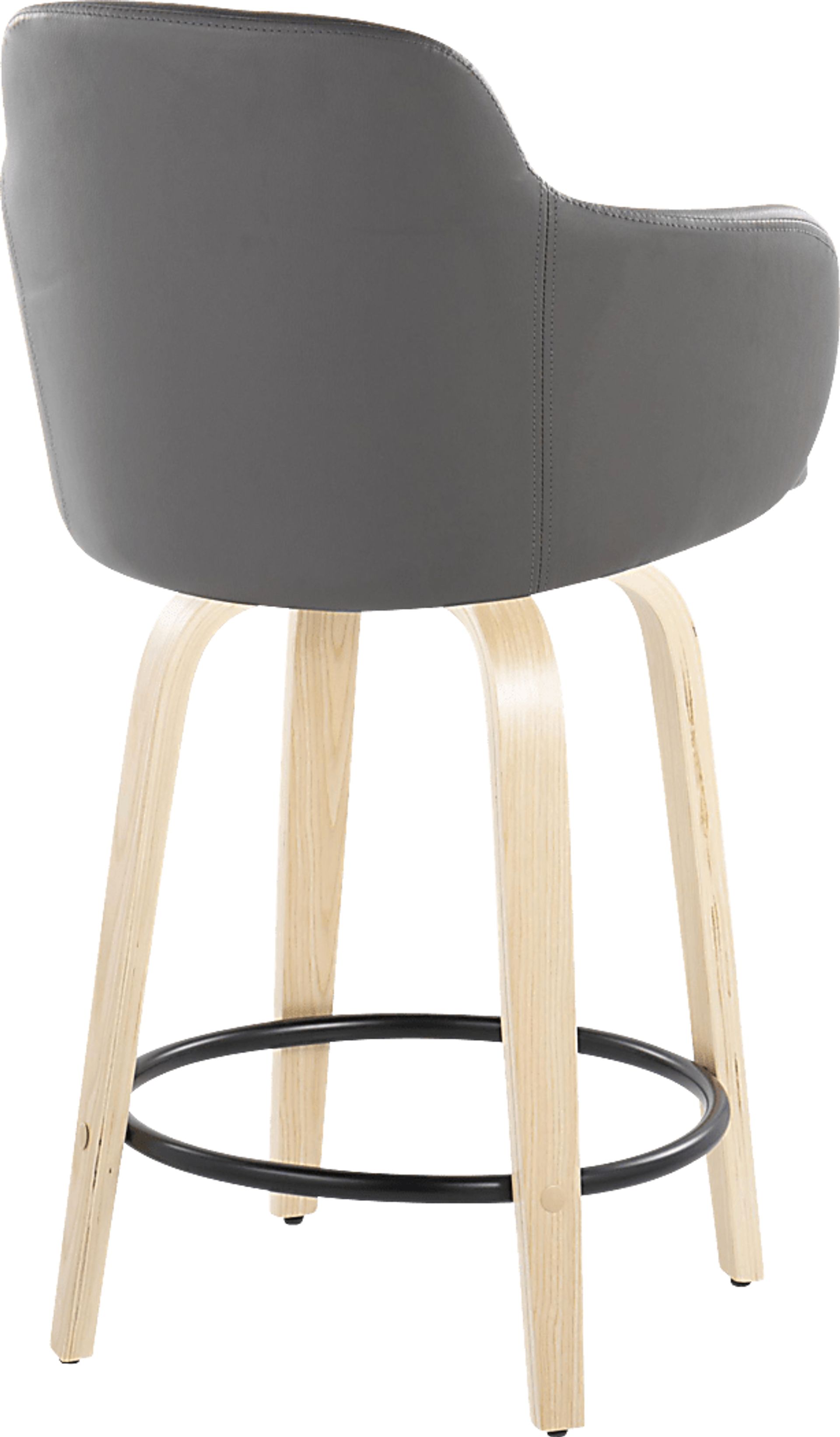 Siebarth II Gray Counter Height Stool, Set of 2 - Image 4