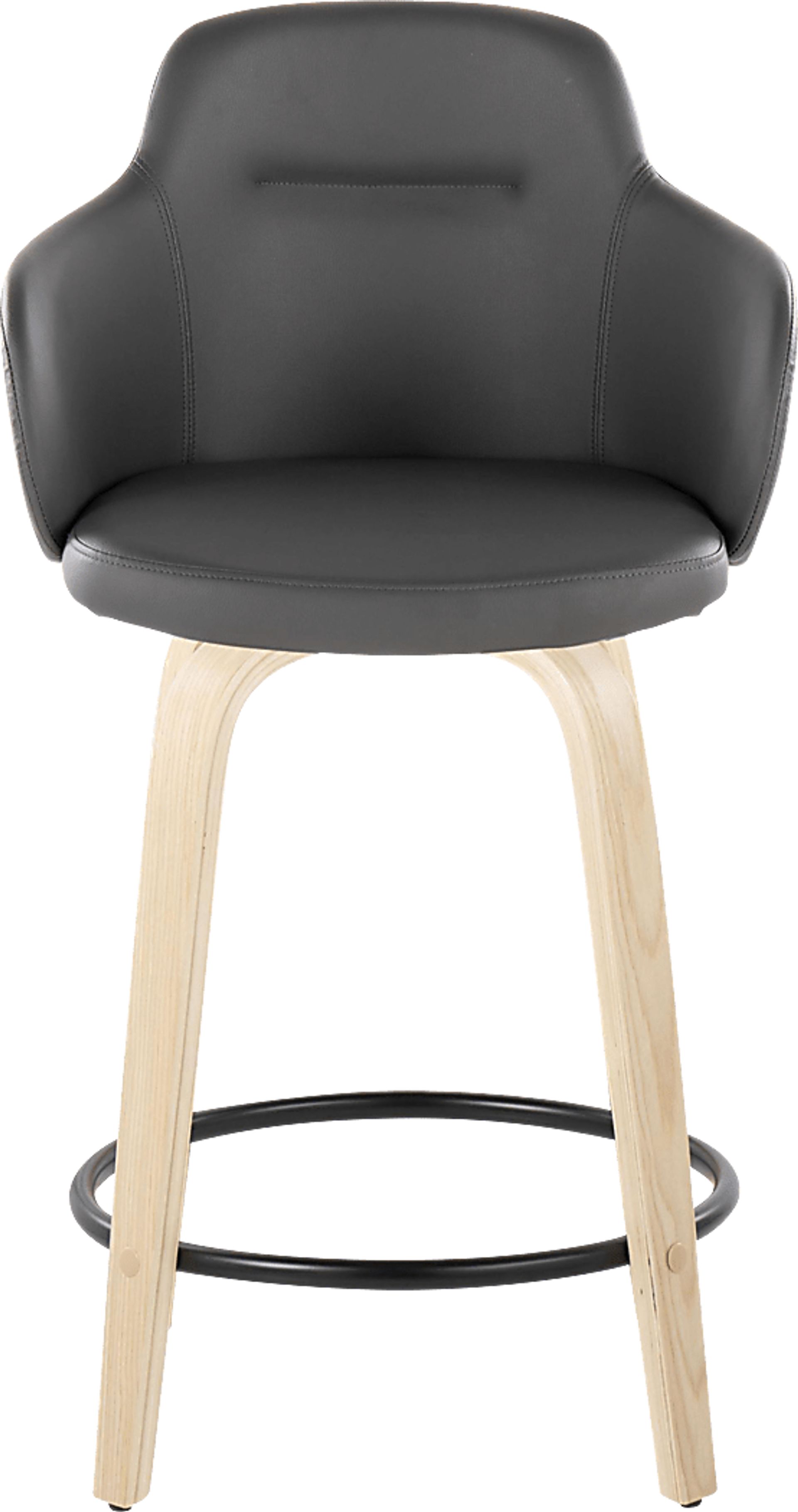 Siebarth II Gray Counter Height Stool, Set of 2 - Image 6