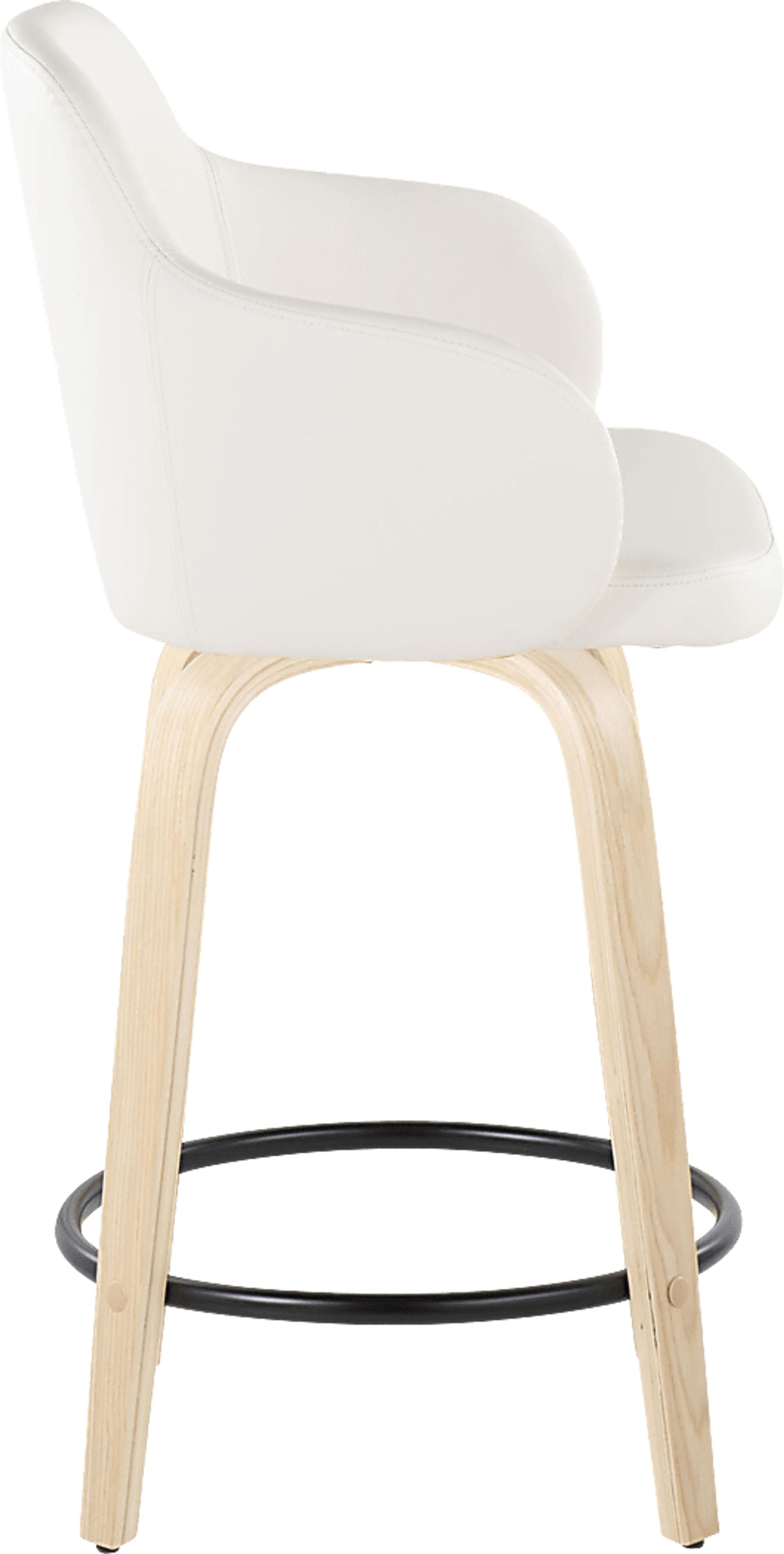 Siebarth II White Counter Height Stool, Set of 2 - Image 3