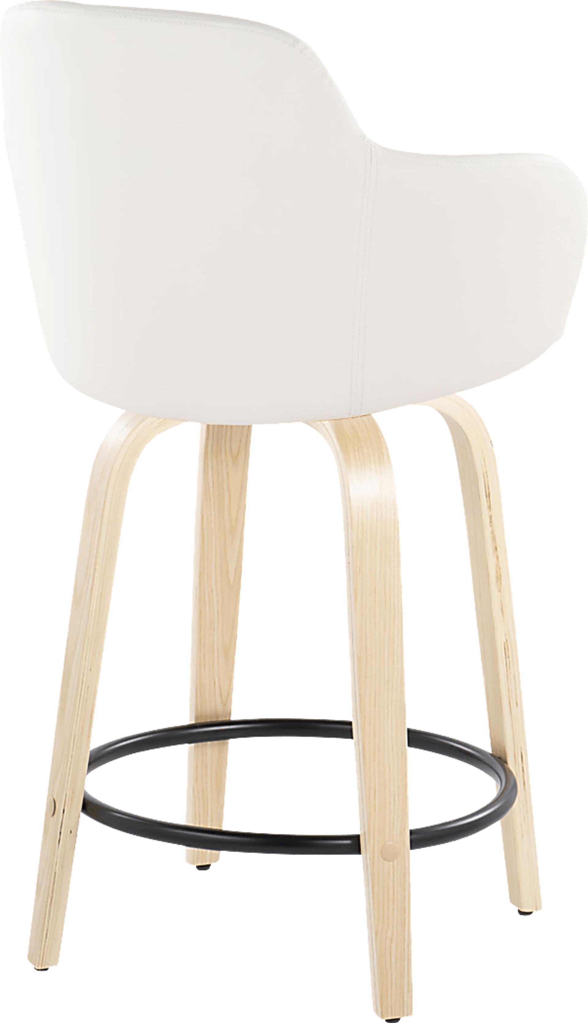 Siebarth II White Counter Height Stool, Set of 2 - Image 4