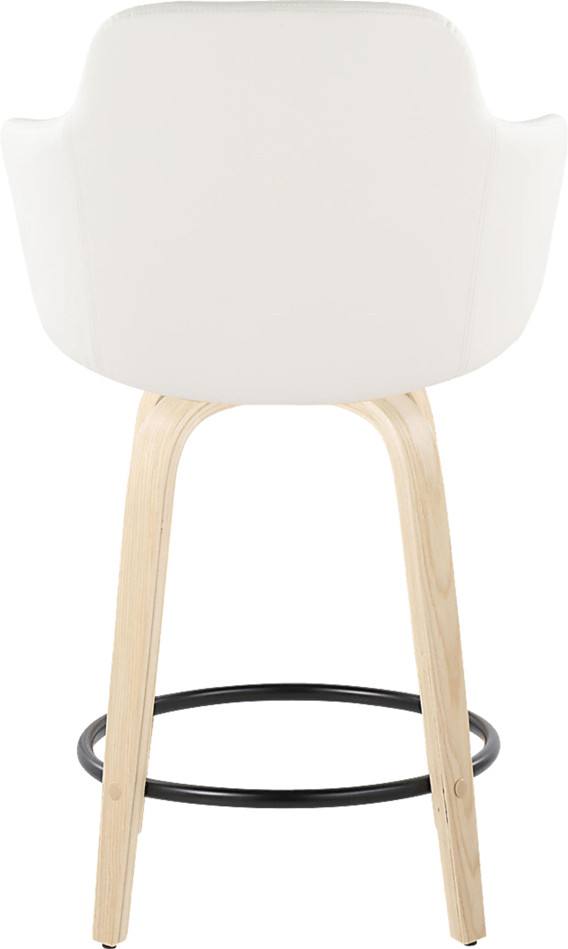 Siebarth II White Counter Height Stool, Set of 2 - Image 5