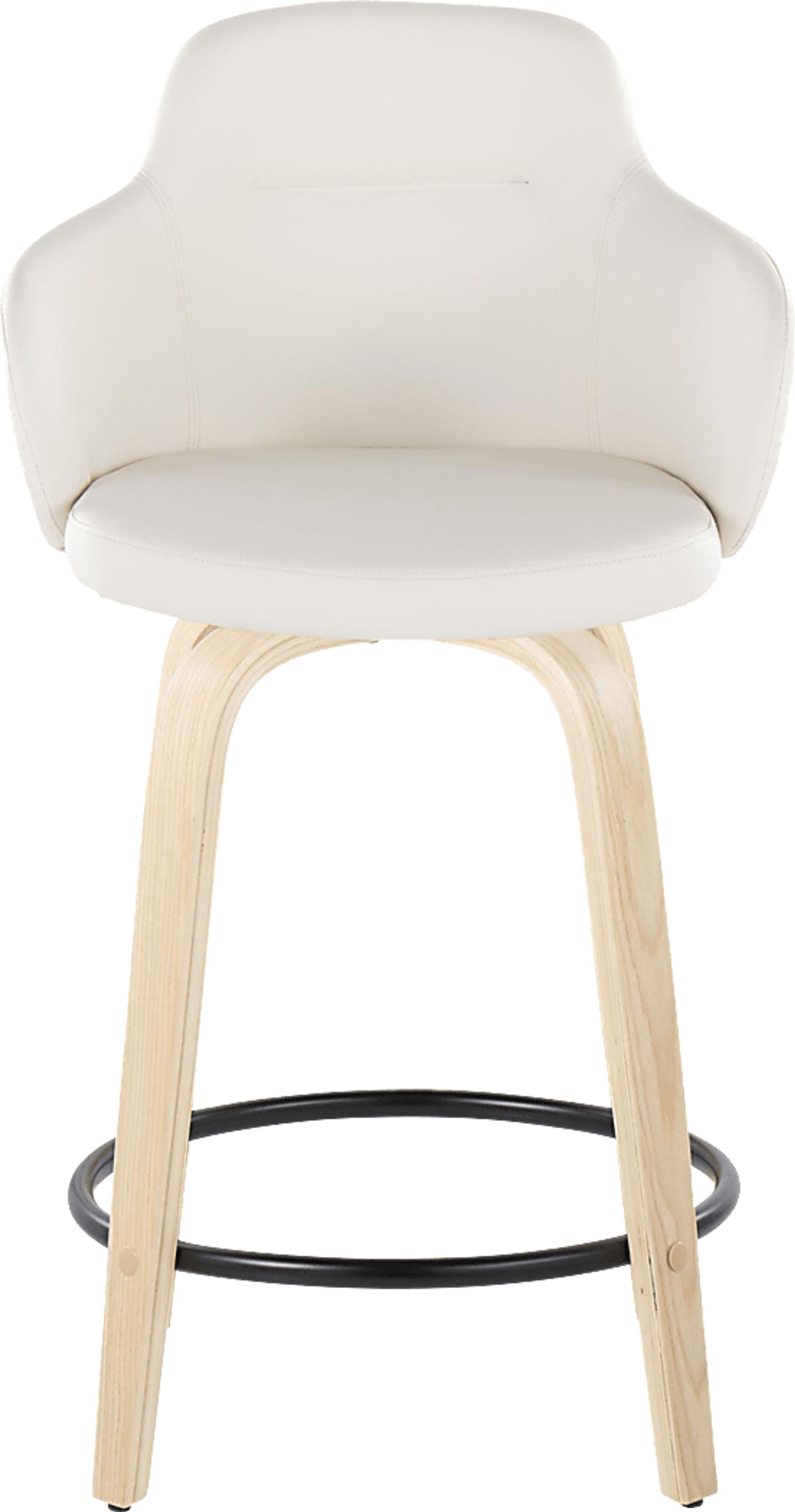 Siebarth II White Counter Height Stool, Set of 2 - Image 6