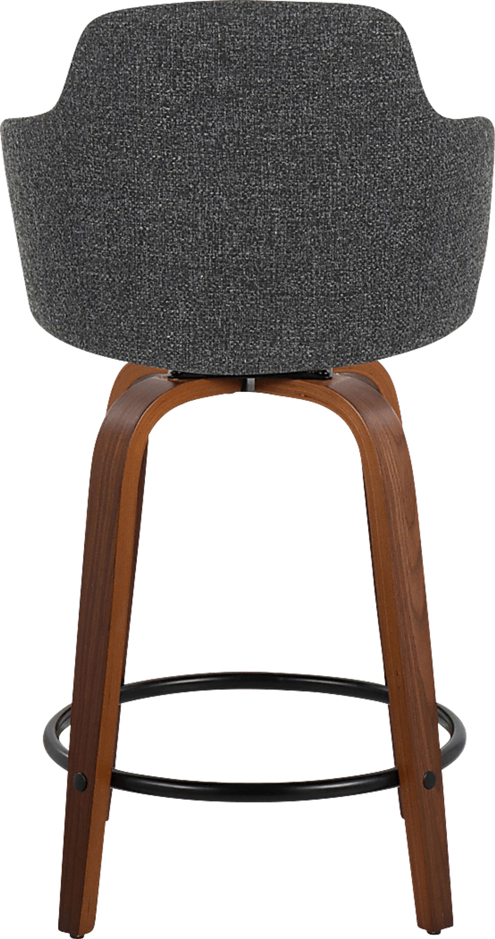 Siebarth III Dark Gray Counter Height Stool, Set of 2 - Image 5