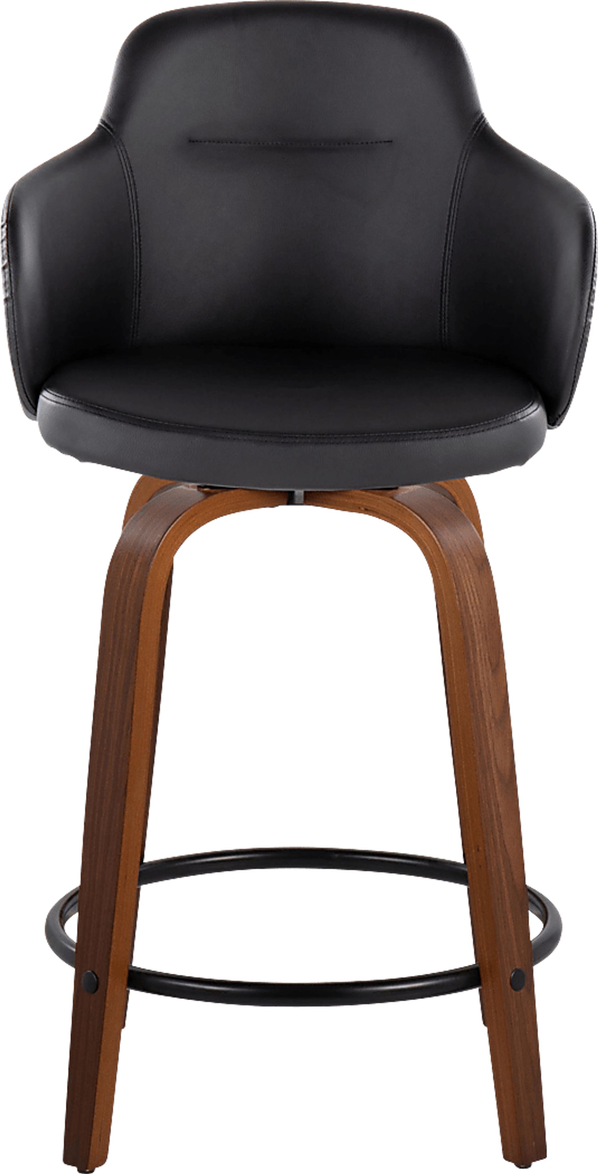 Siebarth IV Black Counter Height Stool, Set of 2 - Image 4
