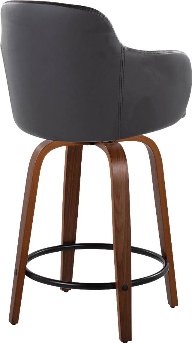 Siebarth IV Black Counter Height Stool, Set of 2 - Thumbnail - Image 5