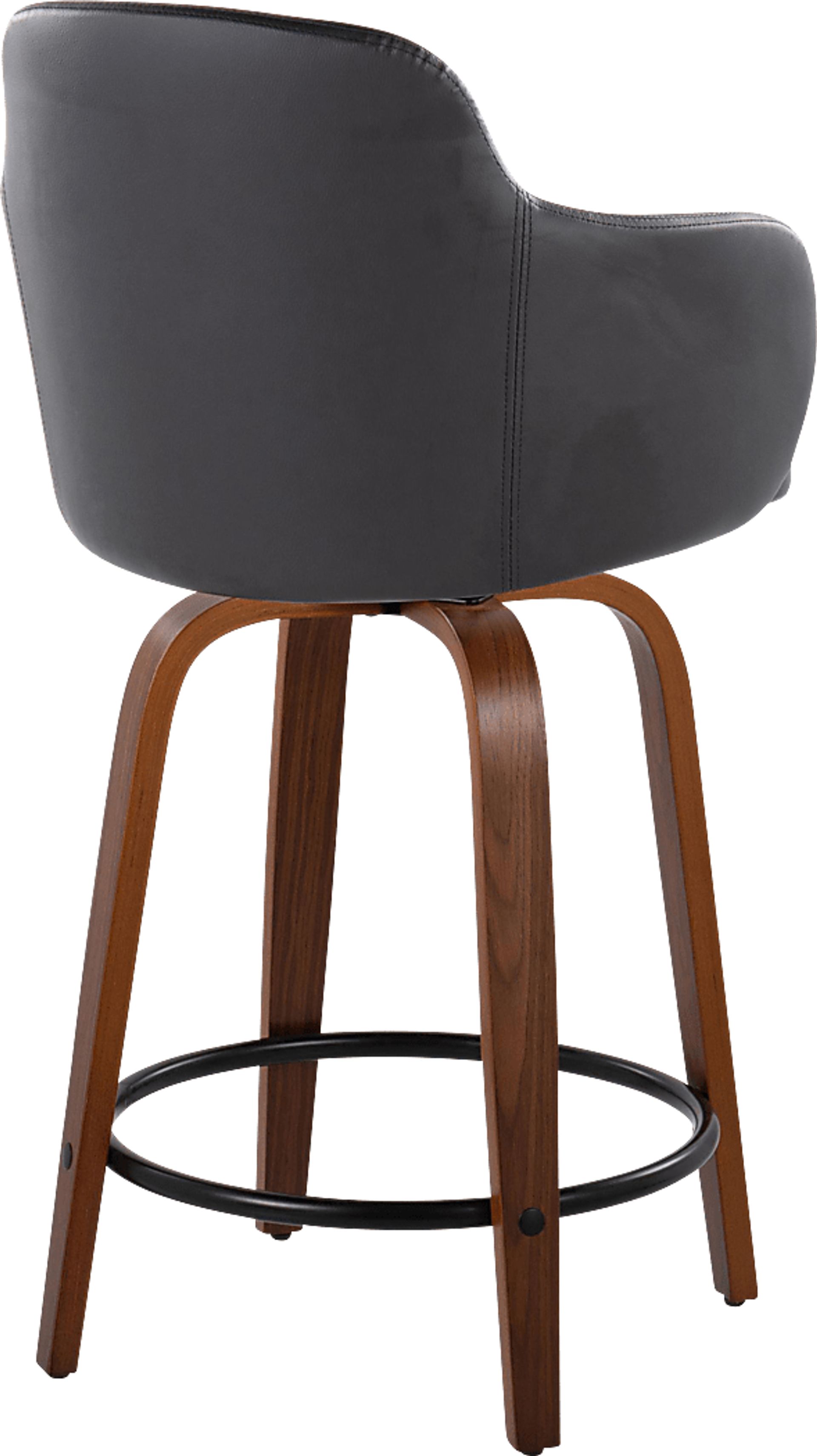 Siebarth IV Black Counter Height Stool, Set of 2 - Image 5