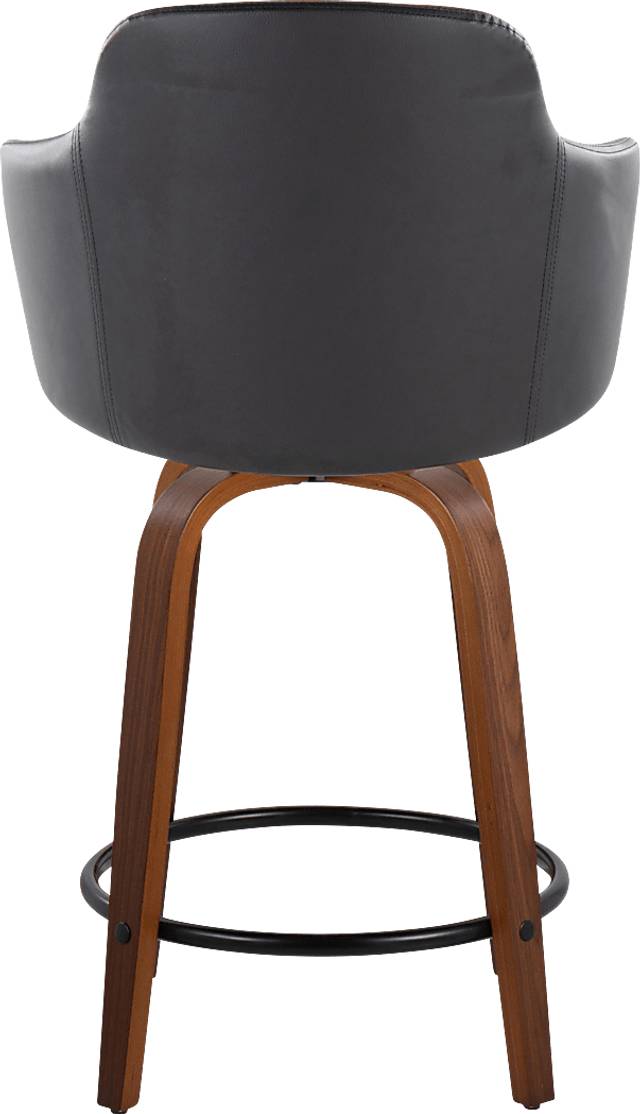 Siebarth IV Black Counter Height Stool, Set of 2 - Thumbnail - Image 6