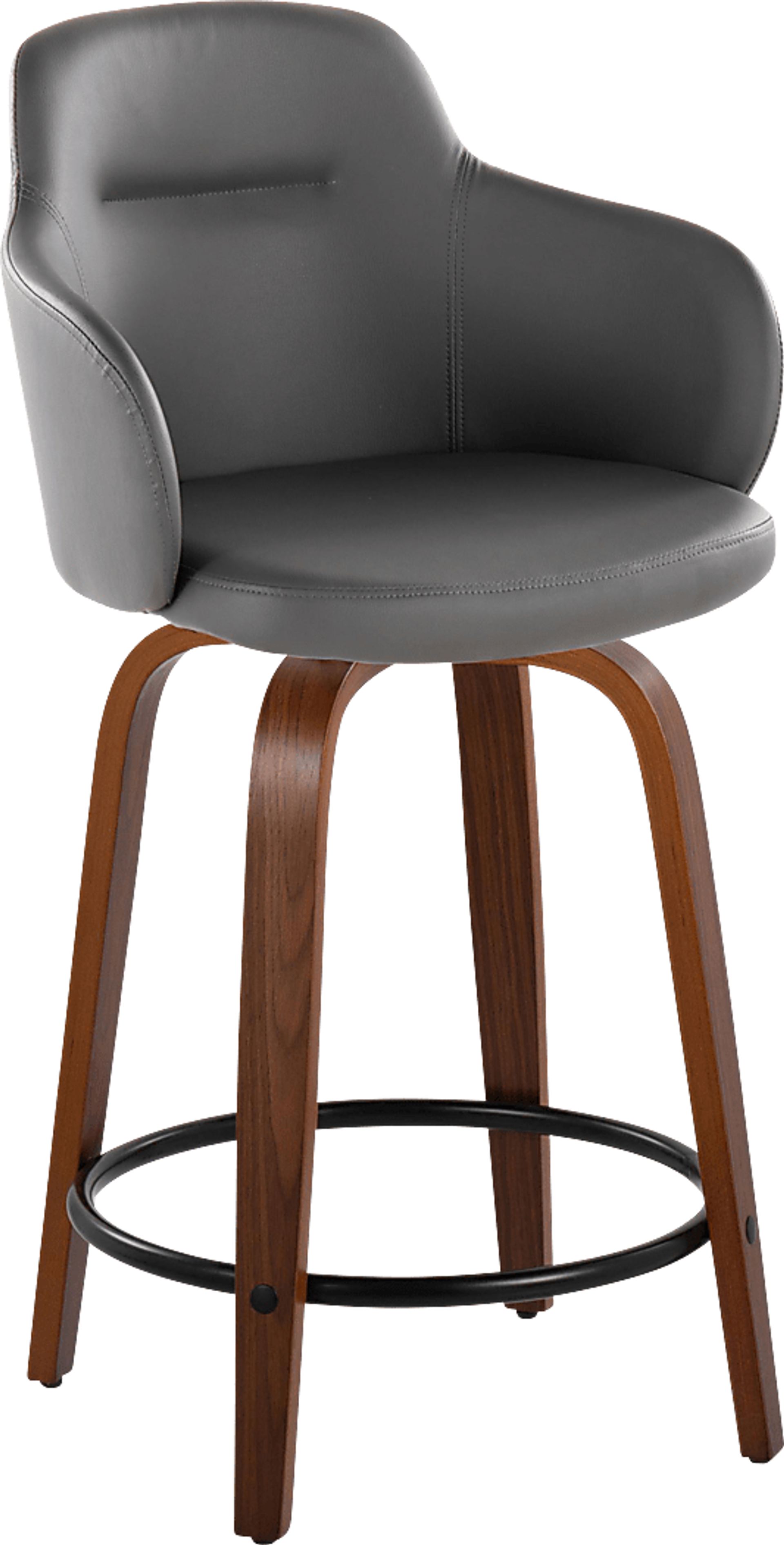 Siebarth IV Gray Counter Height Stool, Set of 2 - Image 2