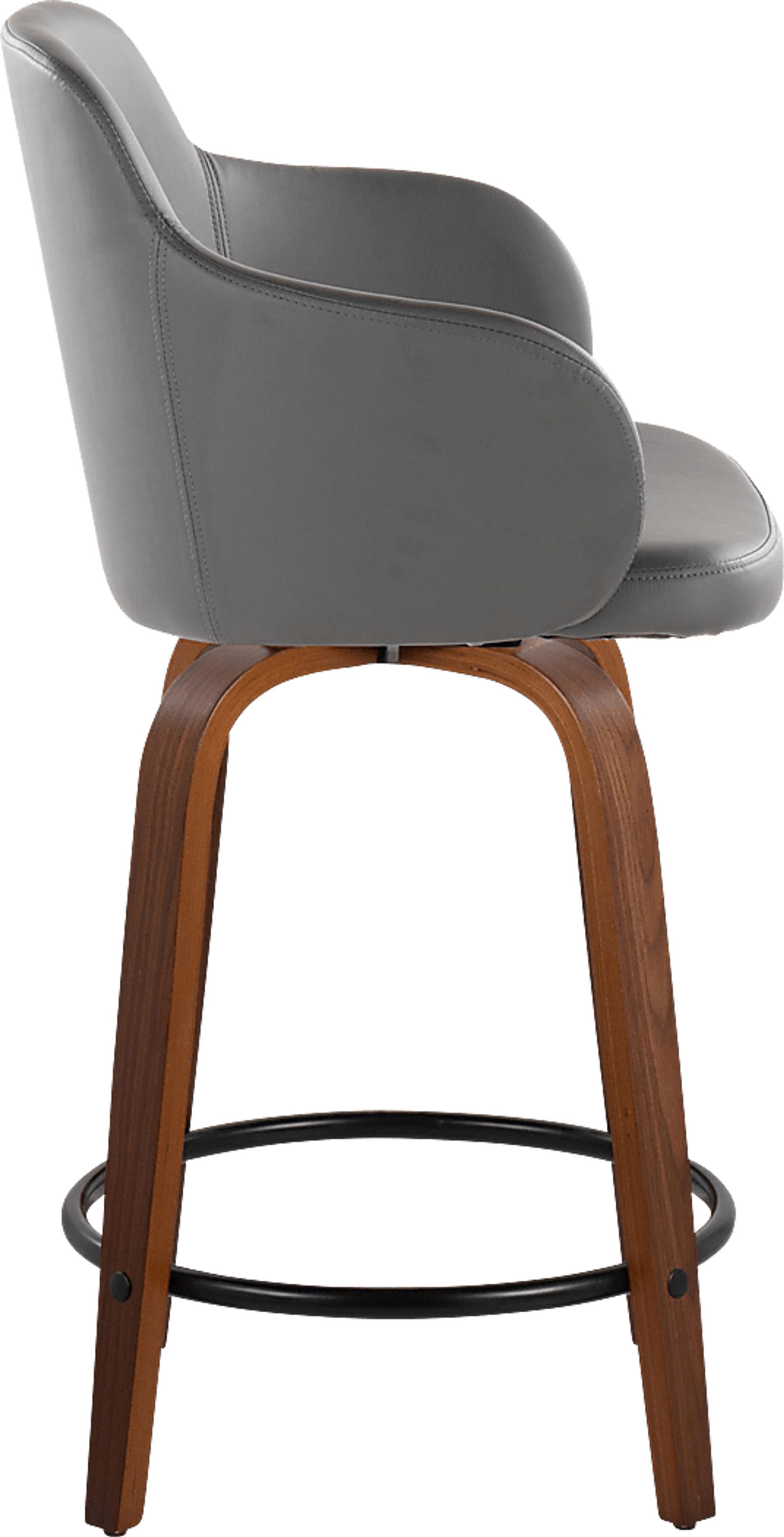 Siebarth IV Gray Counter Height Stool, Set of 2 - Image 3