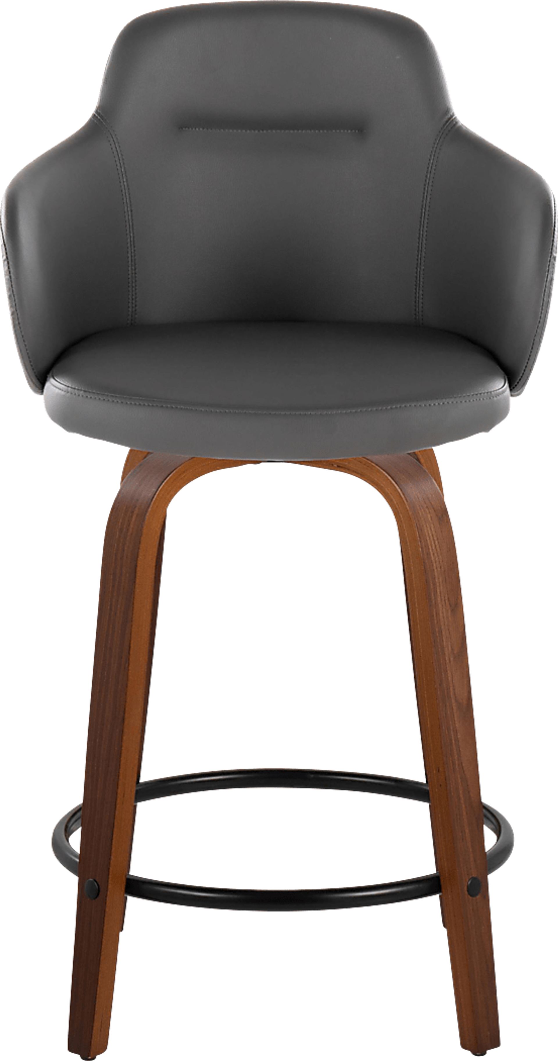 Siebarth IV Gray Counter Height Stool, Set of 2 - Image 4