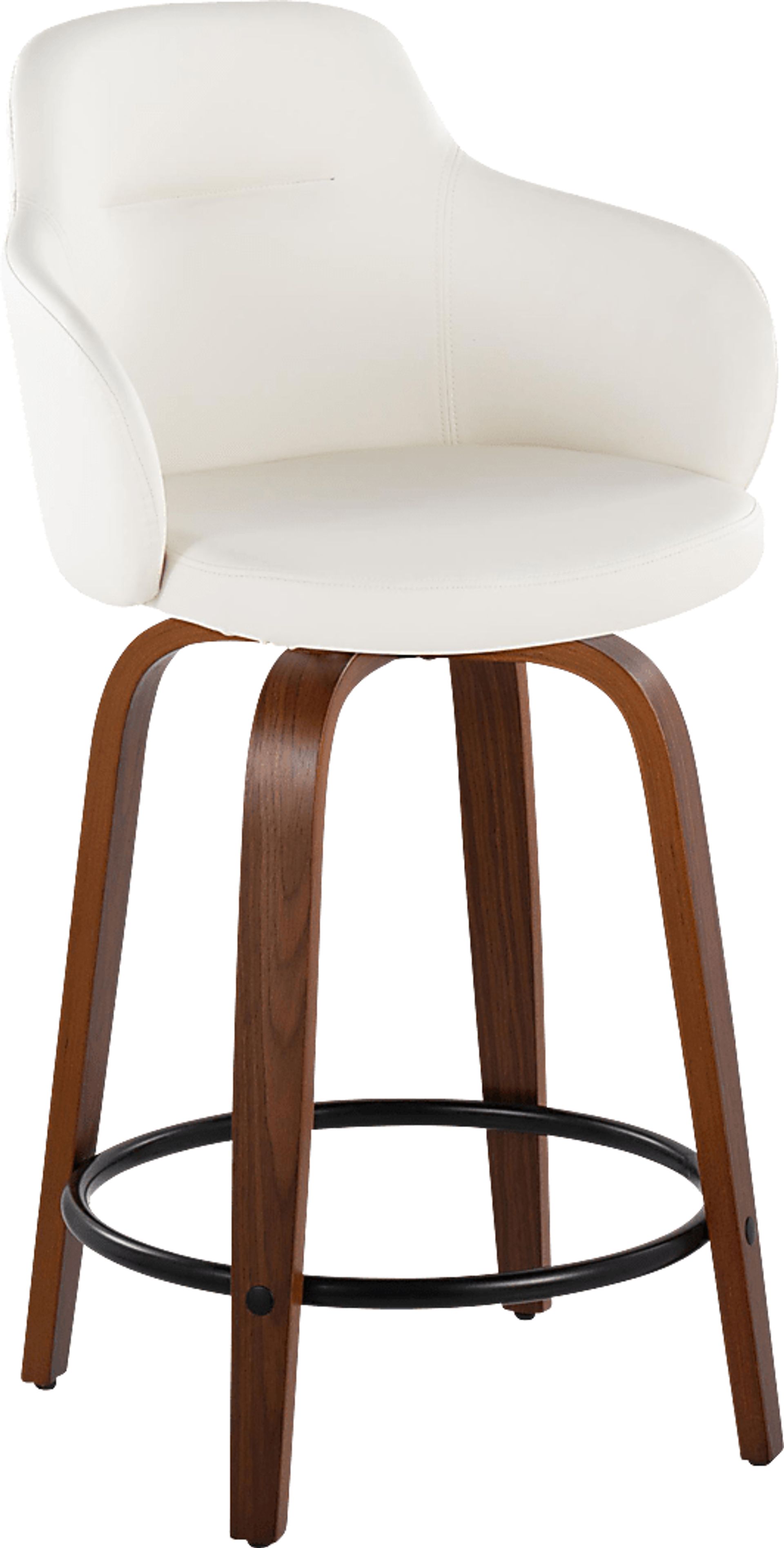Siebarth IV White Counter Height Stool, Set of 2 - Image 2
