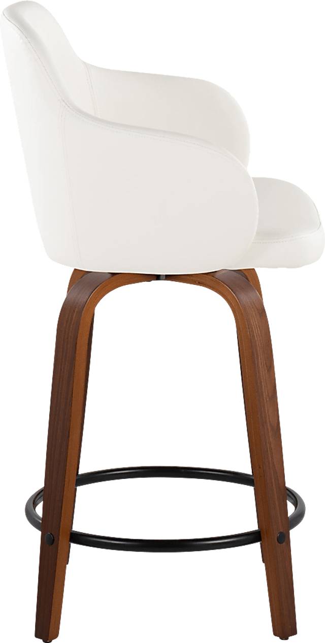 Siebarth IV White Counter Height Stool, Set of 2 - Thumbnail - Image 6