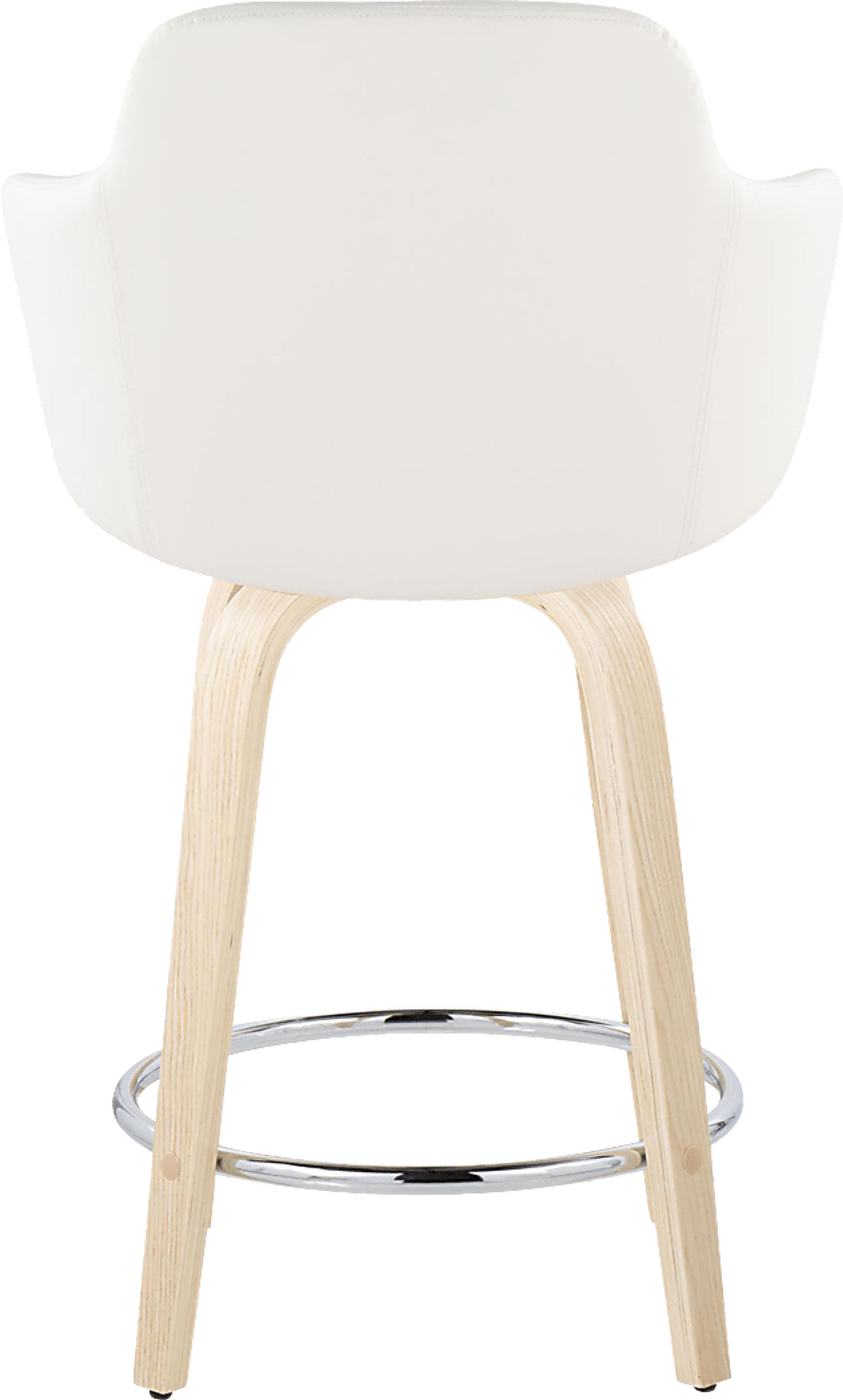 Siebarth IV White Counter Height Stool, Set of 2 - Image 5