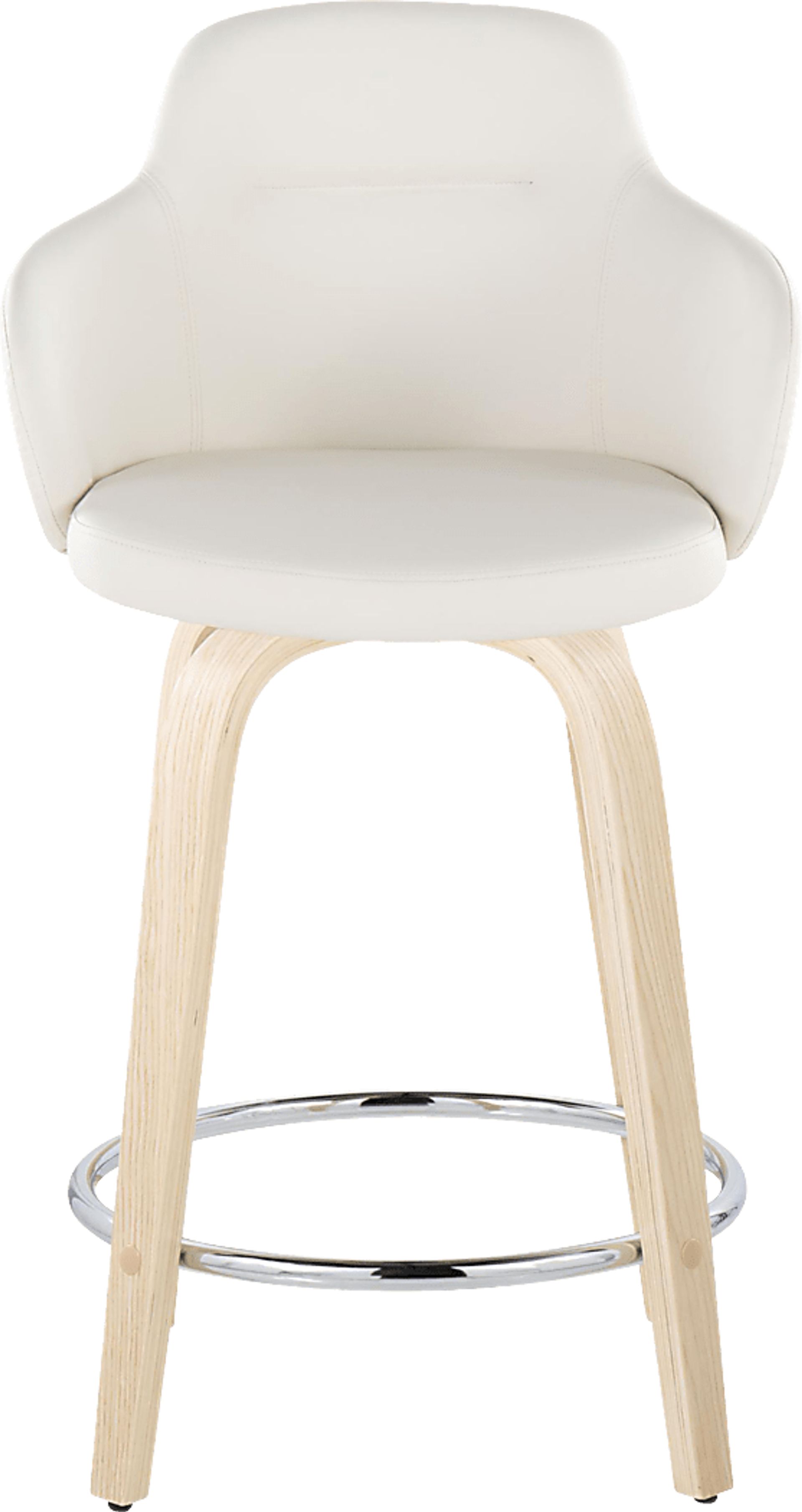 Siebarth IV White Counter Height Stool, Set of 2 - Image 6