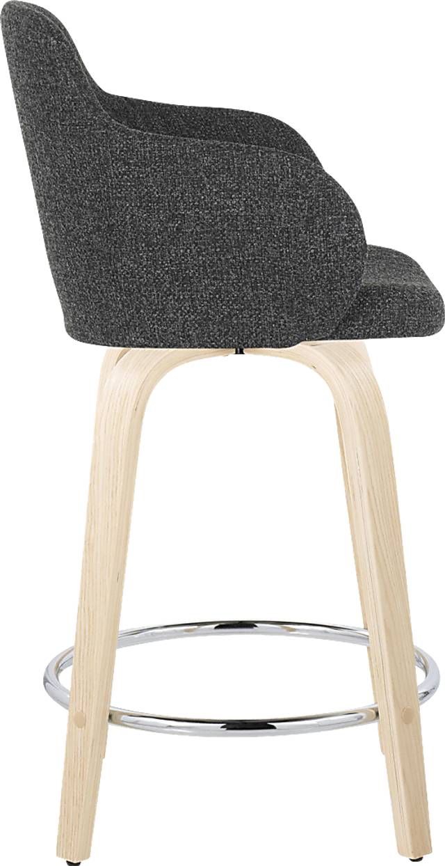 Siebarth V Dark Gray Counter Height Stool, Set of 2 - Thumbnail - Image 3