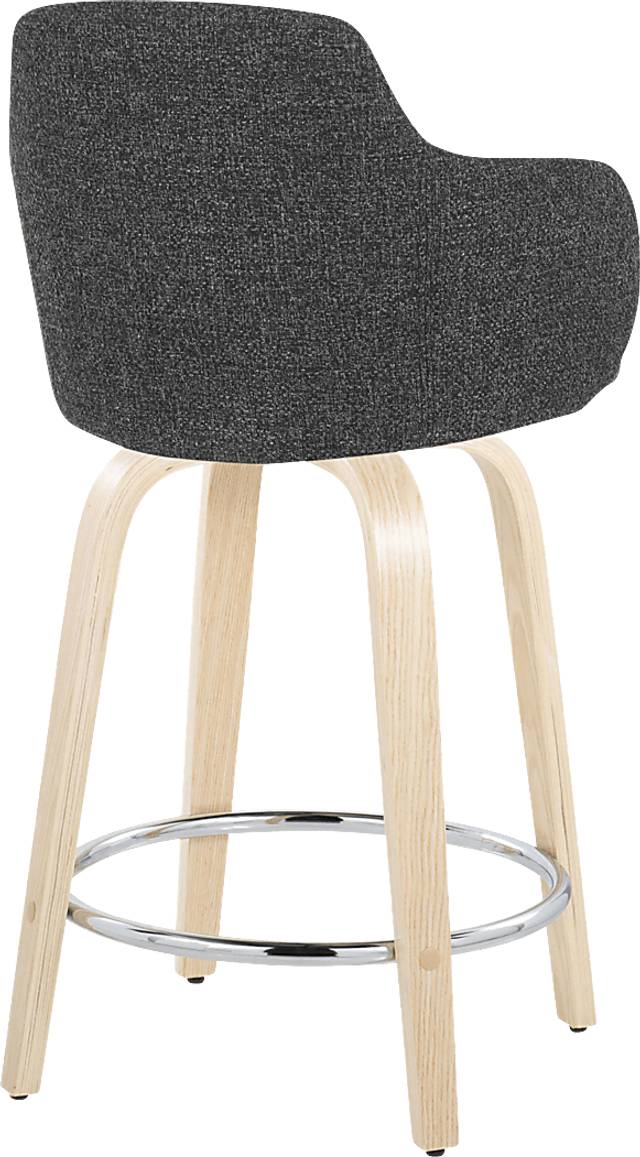 Siebarth V Dark Gray Counter Height Stool, Set of 2 - Thumbnail - Image 5