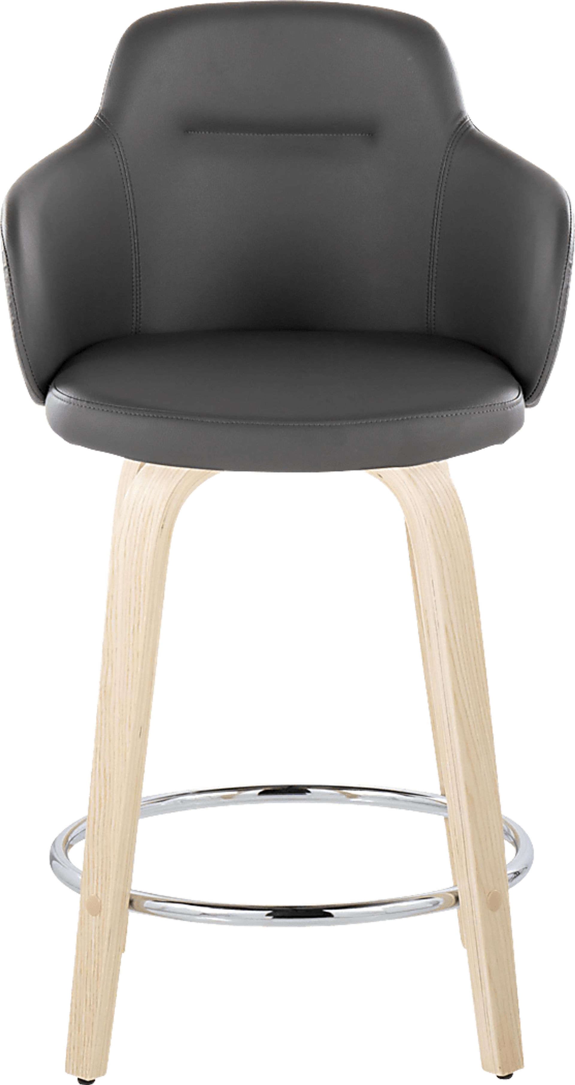 Siebarth VI Gray Counter Height Stool, Set of 2 - Image 6