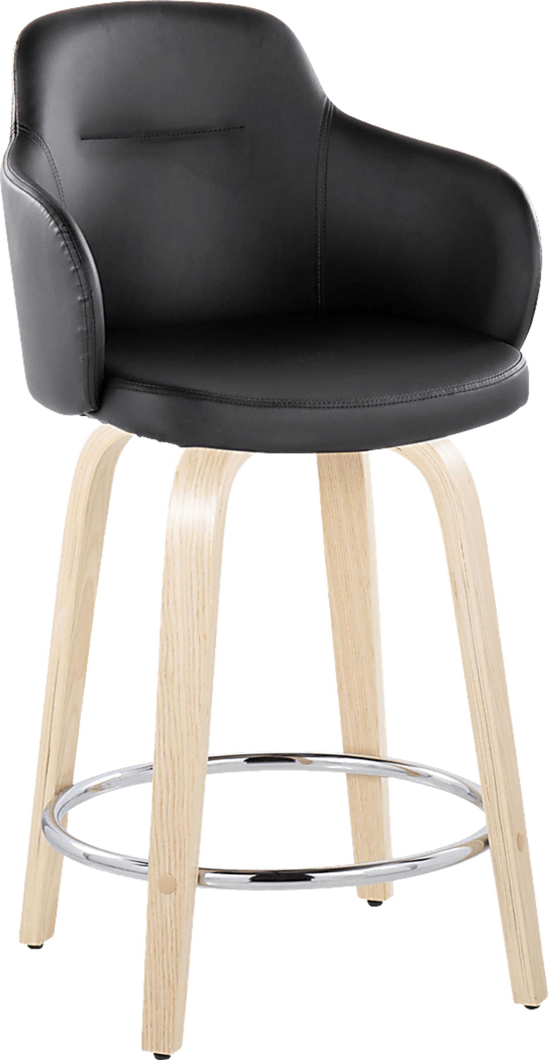 Siebarth VI Light Gray Counter Height Stool, Set of 2 - Image 2