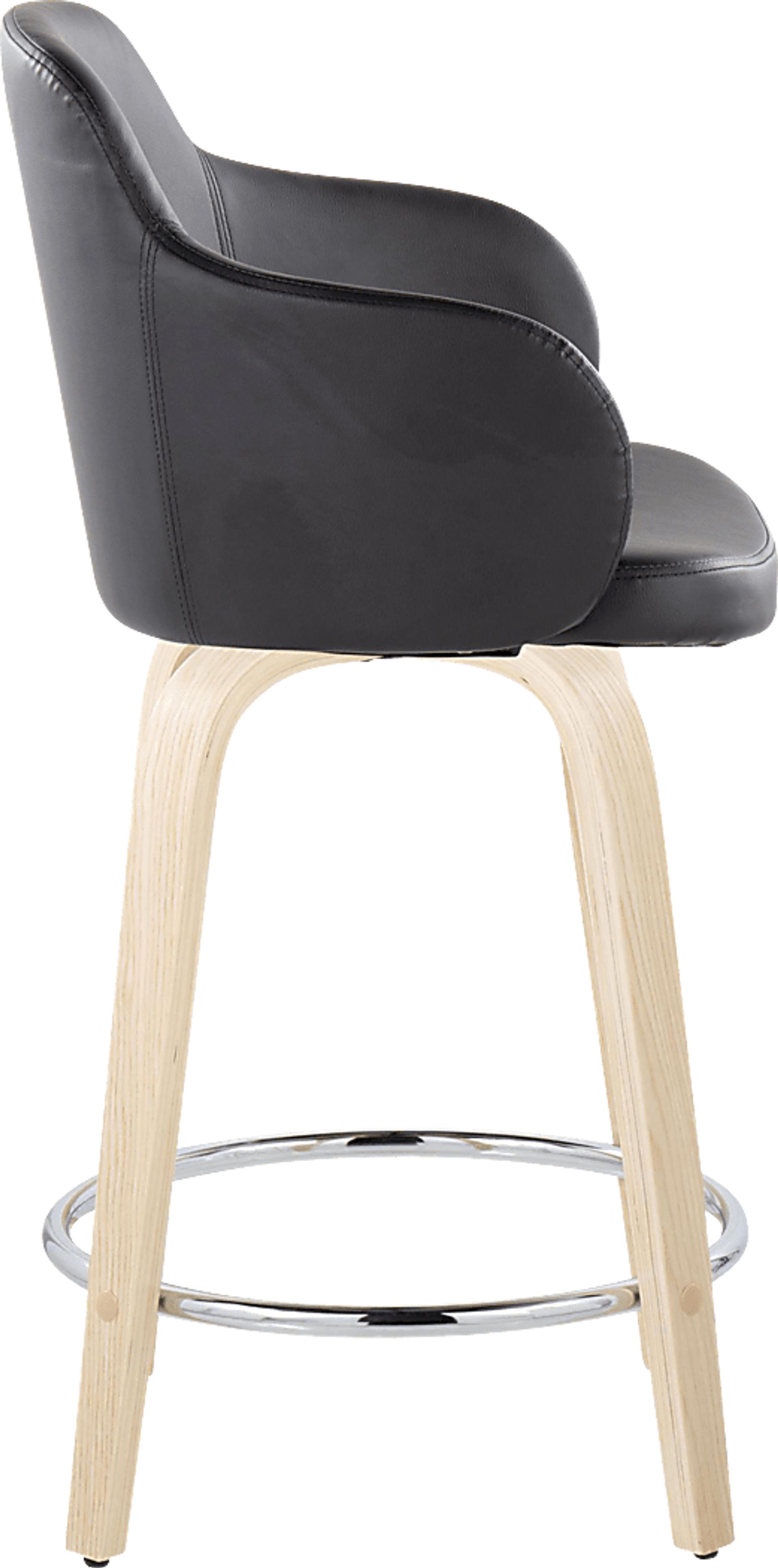 Siebarth VI Light Gray Counter Height Stool, Set of 2 - Image 3