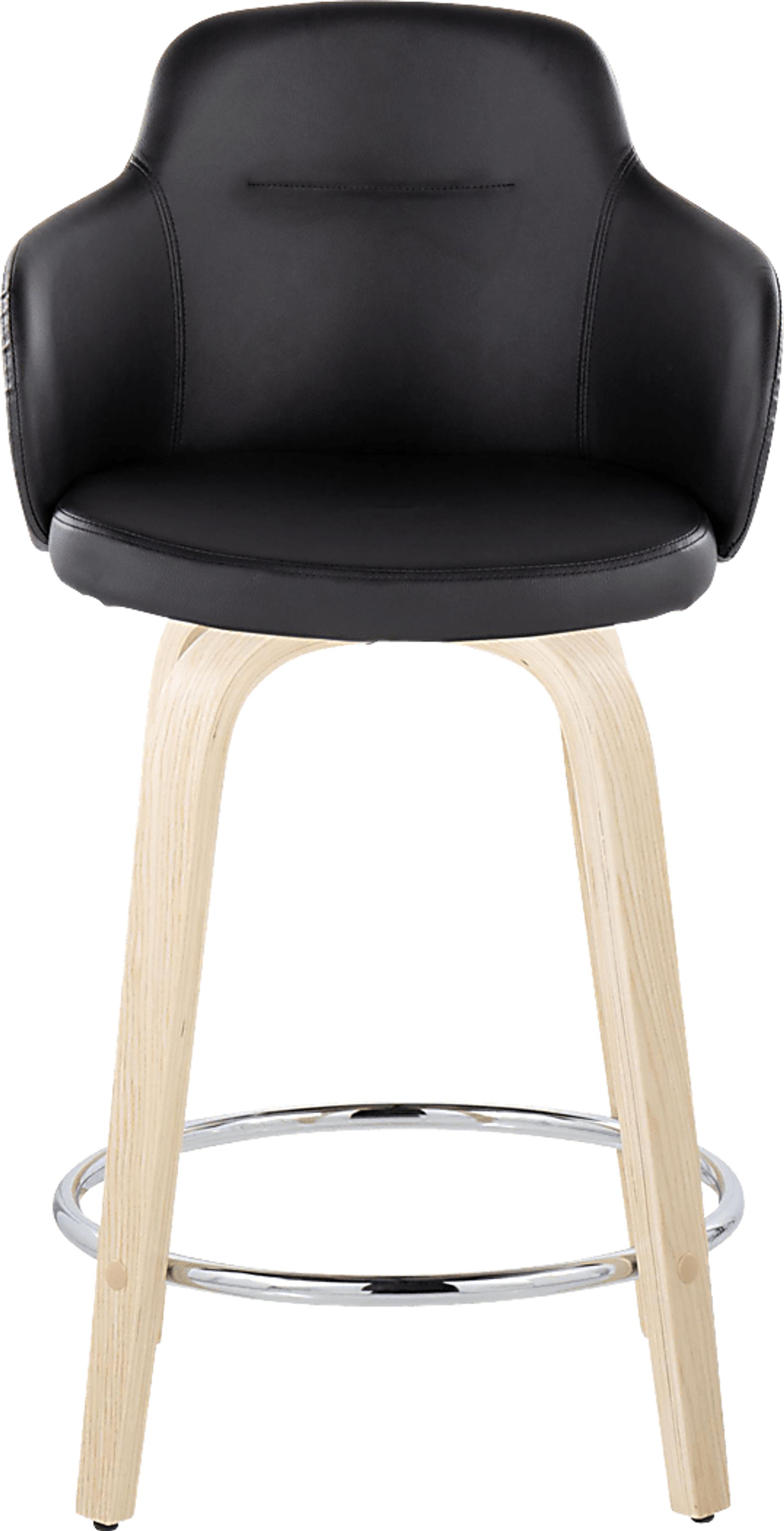 Siebarth VI Light Gray Counter Height Stool, Set of 2 - Image 4