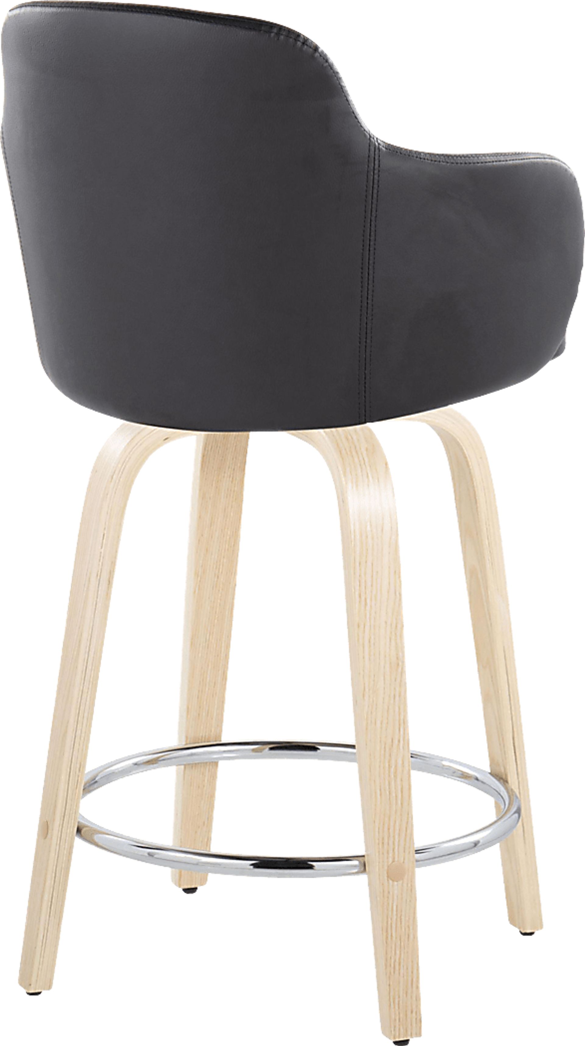 Siebarth VI Light Gray Counter Height Stool, Set of 2 - Image 5