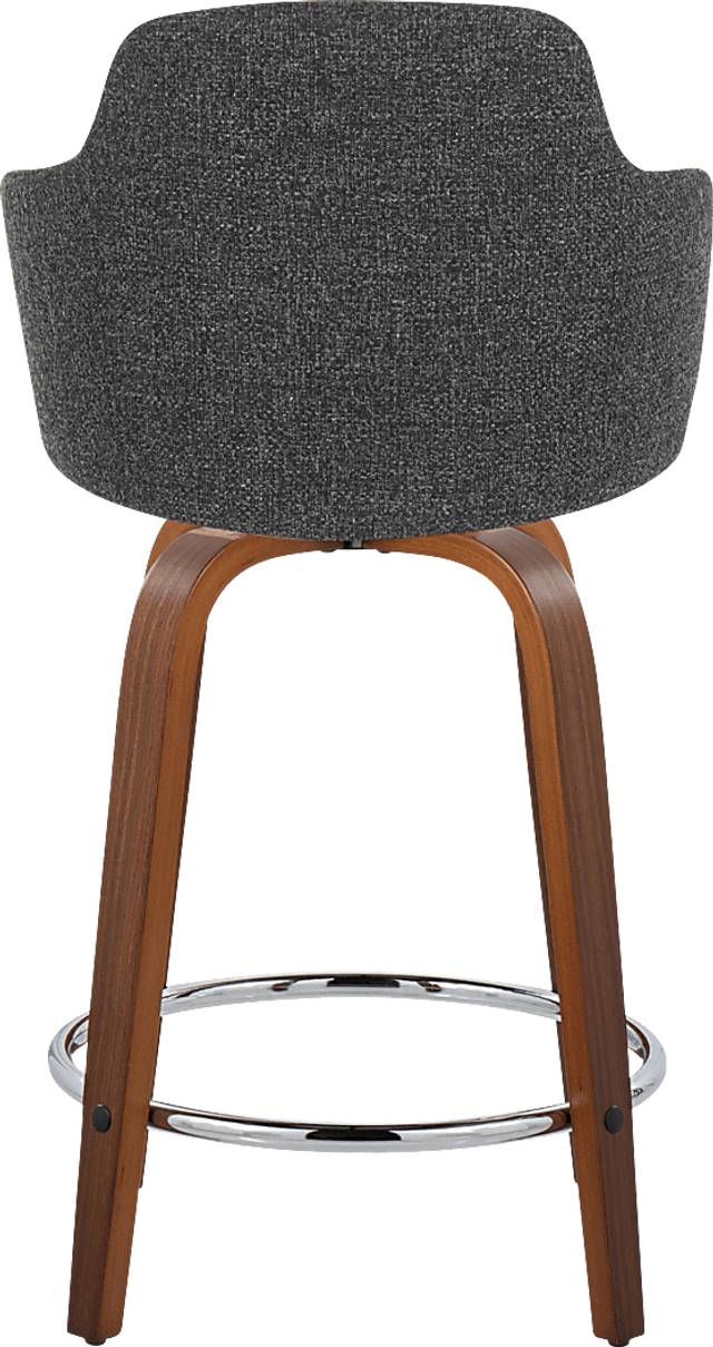 Siebarth VII Dark Gray Counter Height Stool, Set of 2 - Thumbnail - Image 5