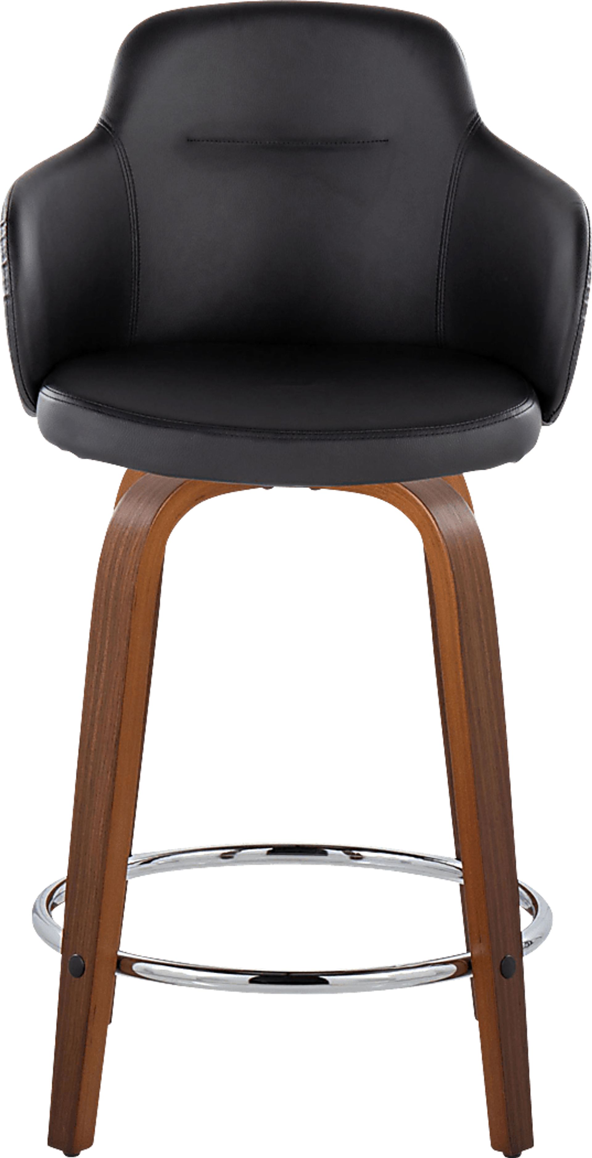 Siebarth VIII Black Counter Height Stool, Set of 2 - Image 4