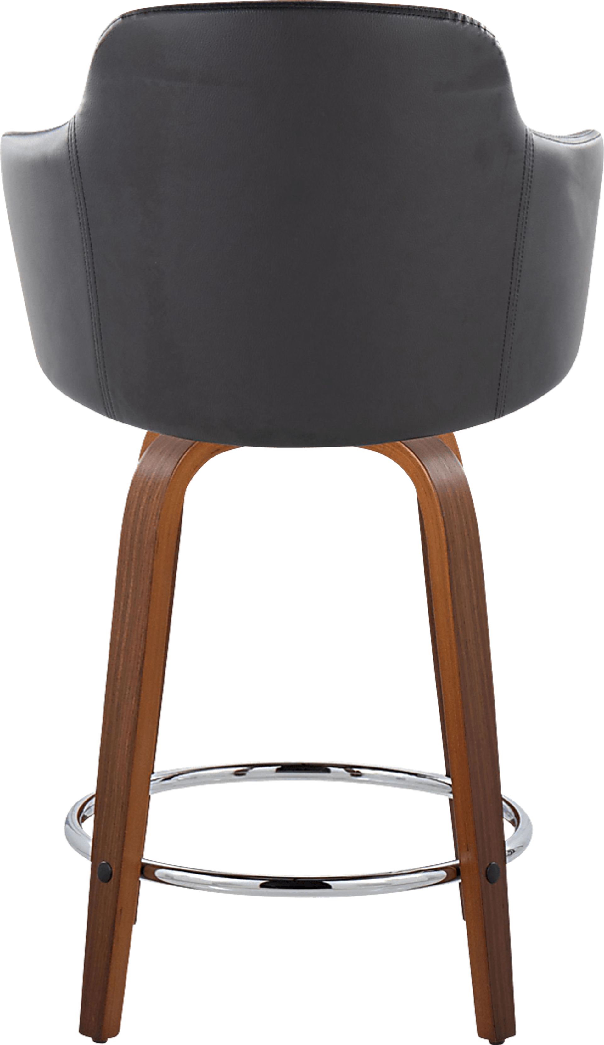 Siebarth VIII Black Counter Height Stool, Set of 2 - Image 5