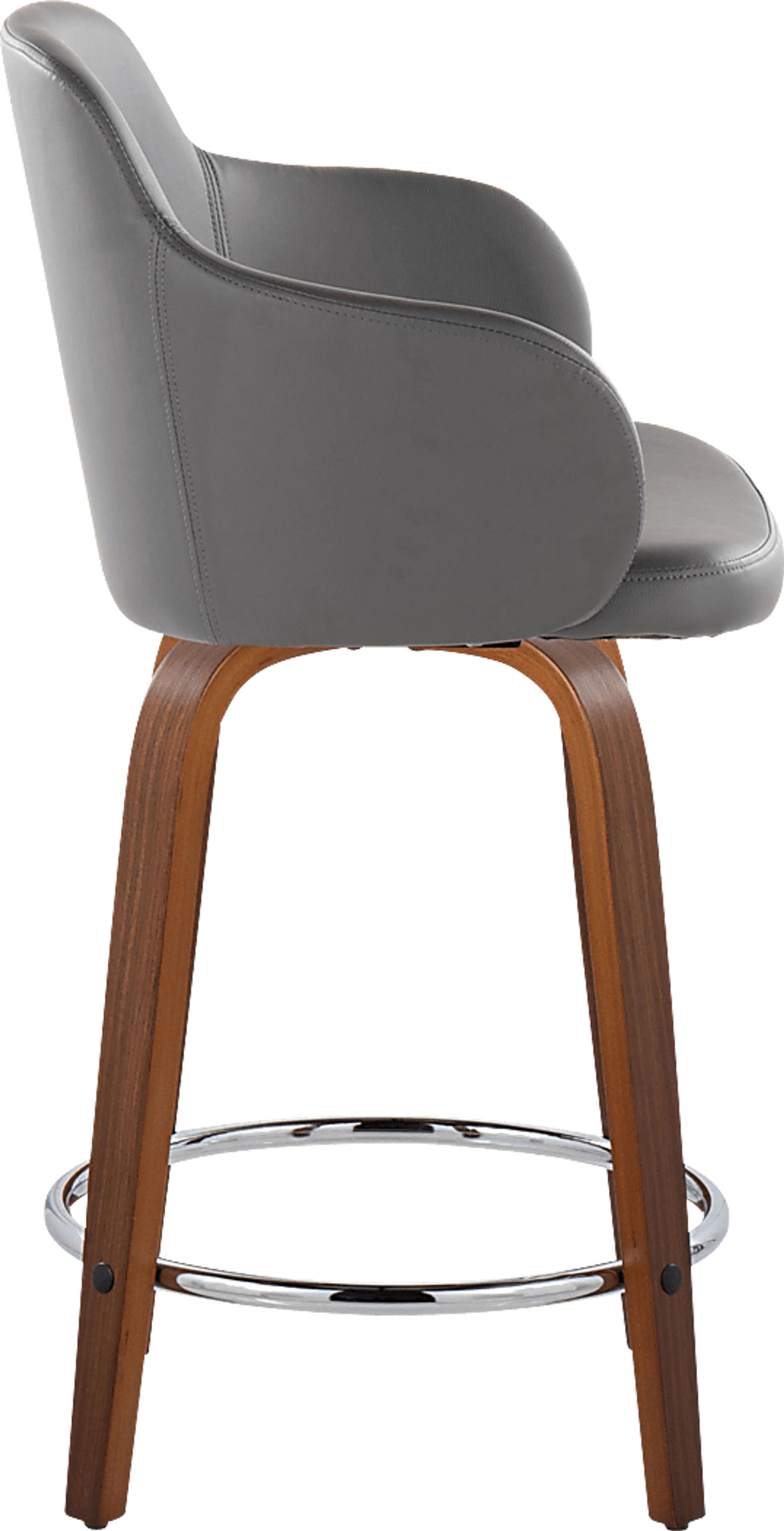 Siebarth VIII Gray Counter Height Stool, Set of 2 - Image 3