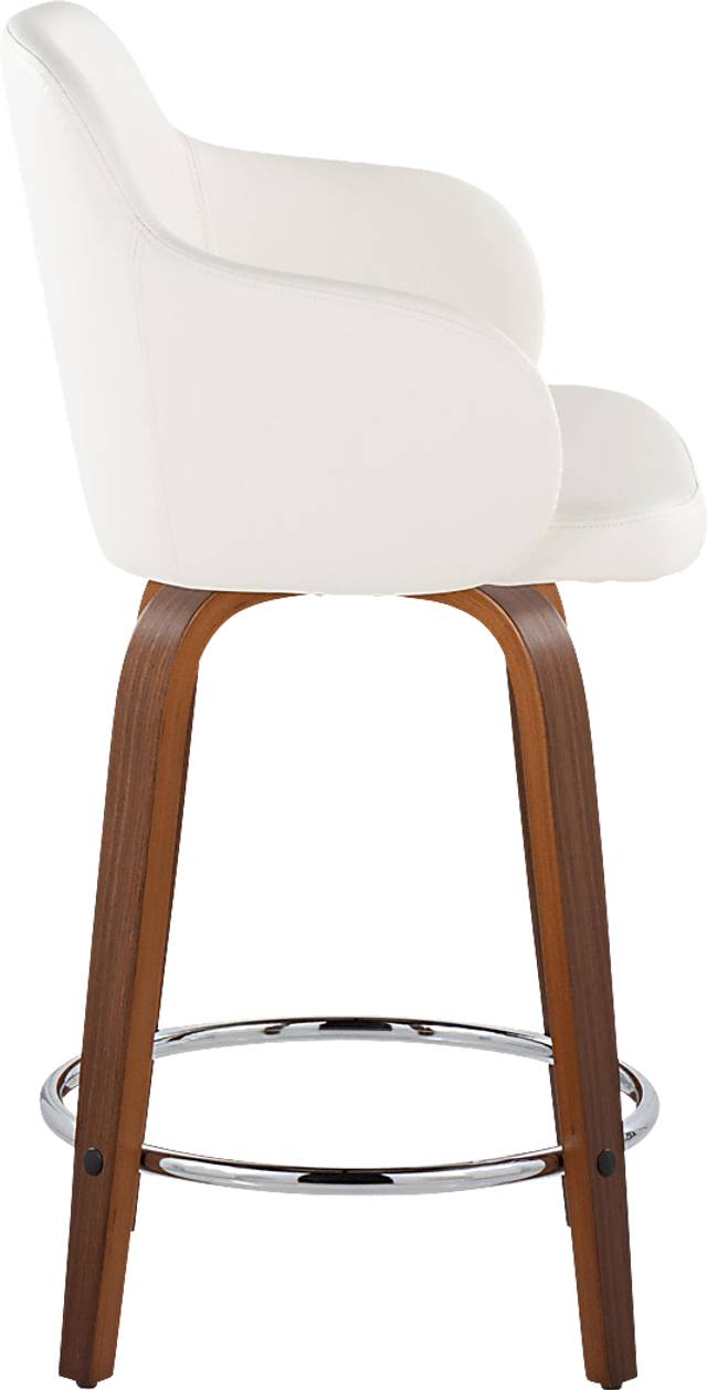 Siebarth VIII White Counter Height Stool, Set of 2 - Thumbnail - Image 3