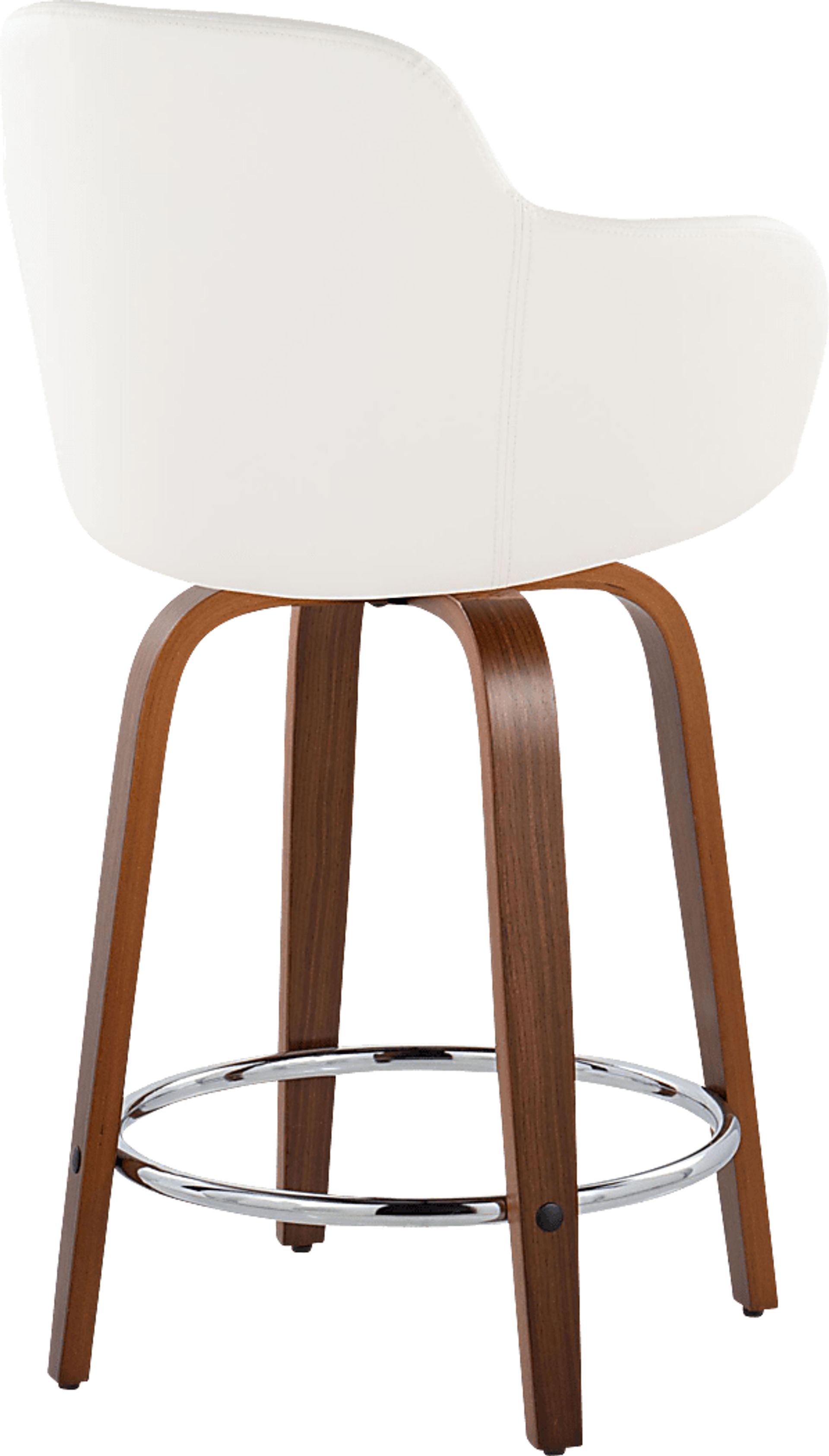 Siebarth VIII White Counter Height Stool, Set of 2 - Image 4