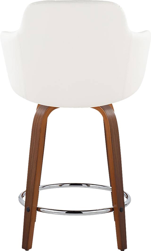Siebarth VIII White Counter Height Stool, Set of 2 - Thumbnail - Image 5