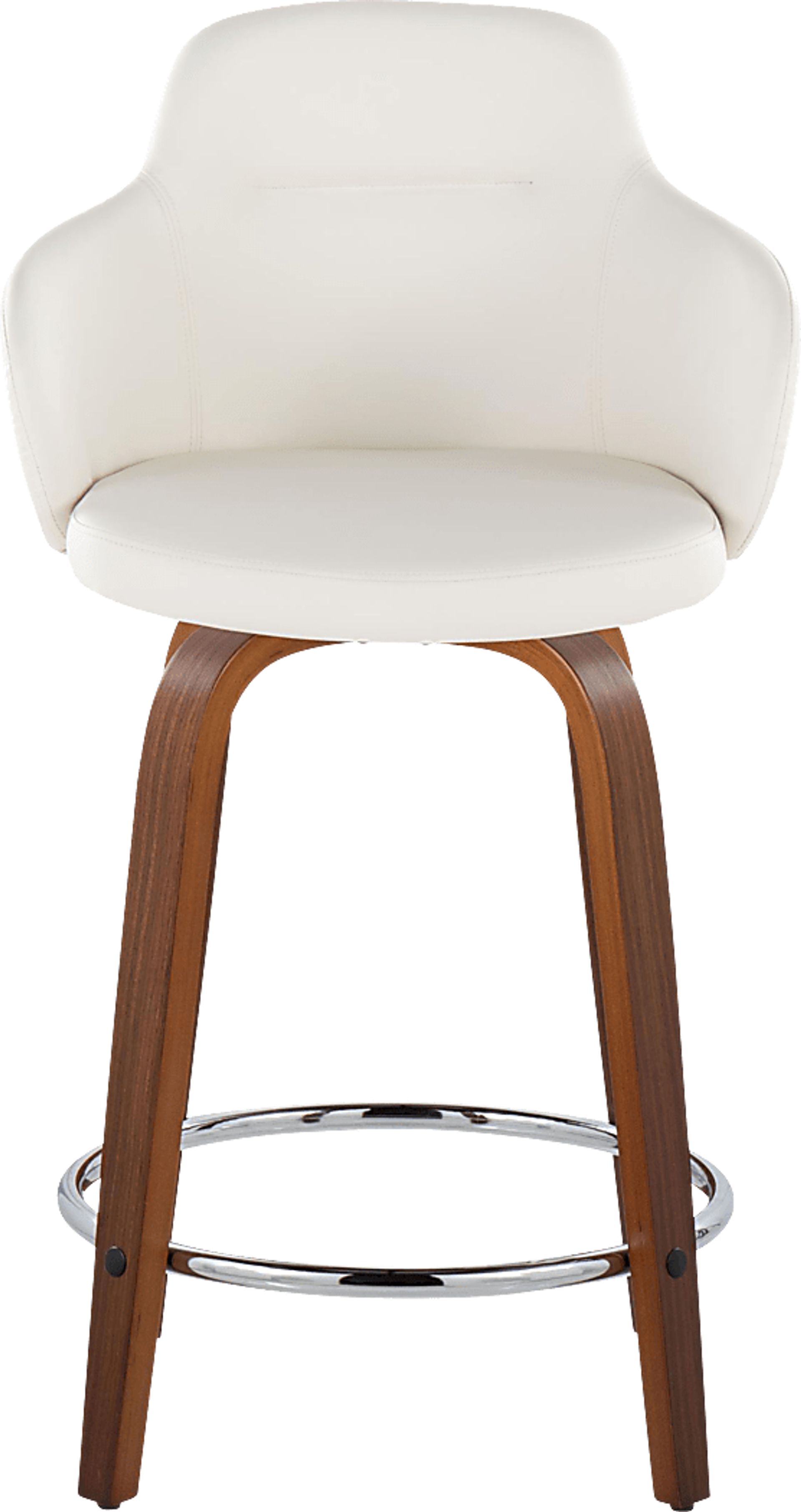 Siebarth VIII White Counter Height Stool, Set of 2 - Image 6