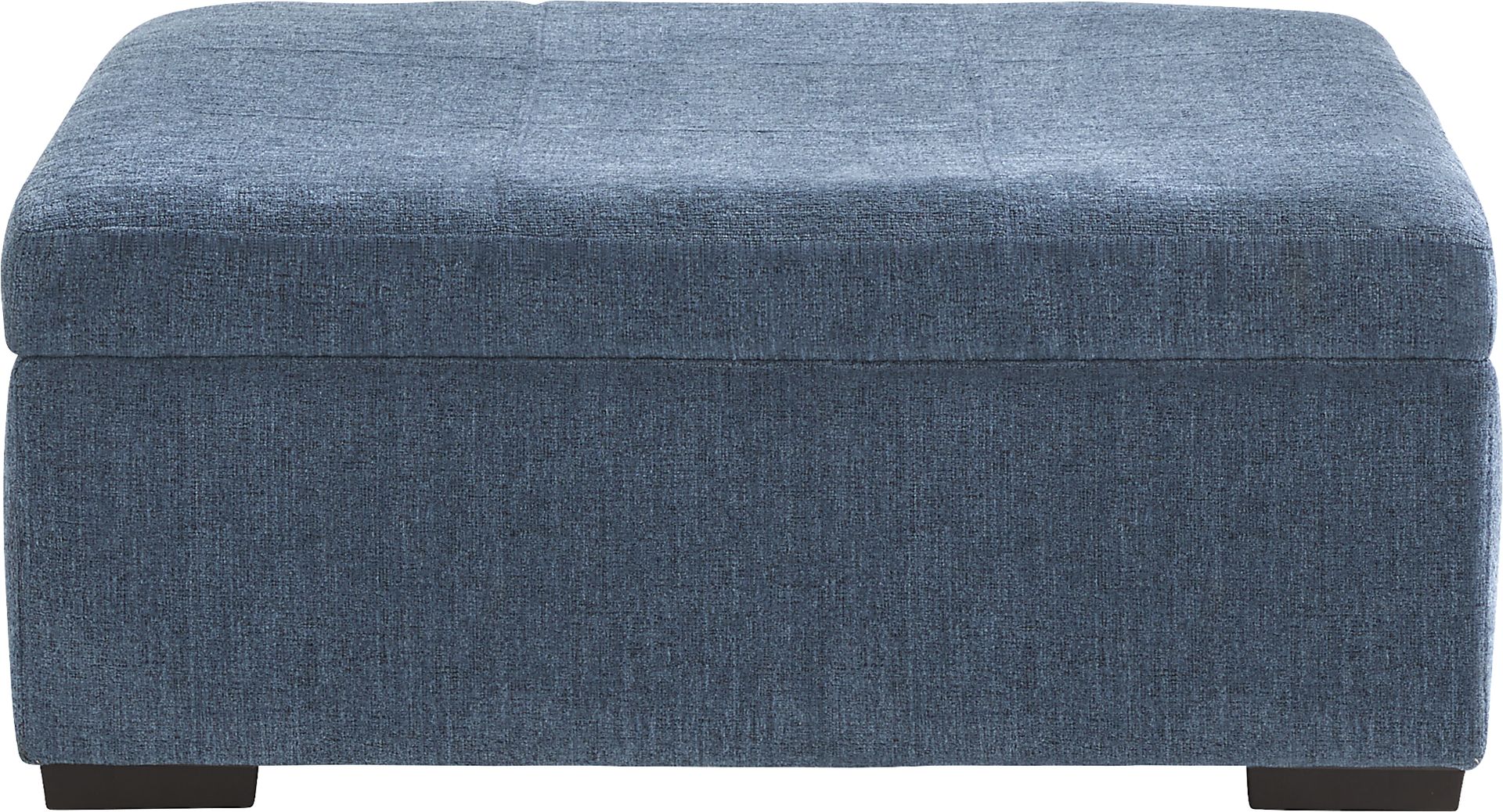 Sienna Way Blue Chenille Cocktail Ottoman - Image 2