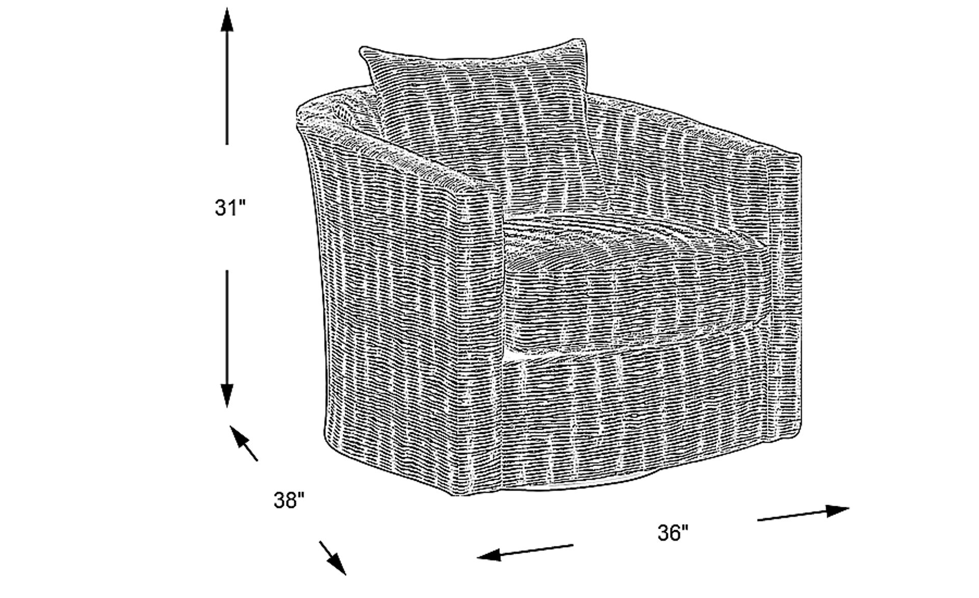 Dimension Image. Please refer to the Dimension Tab on this page for dimension details.