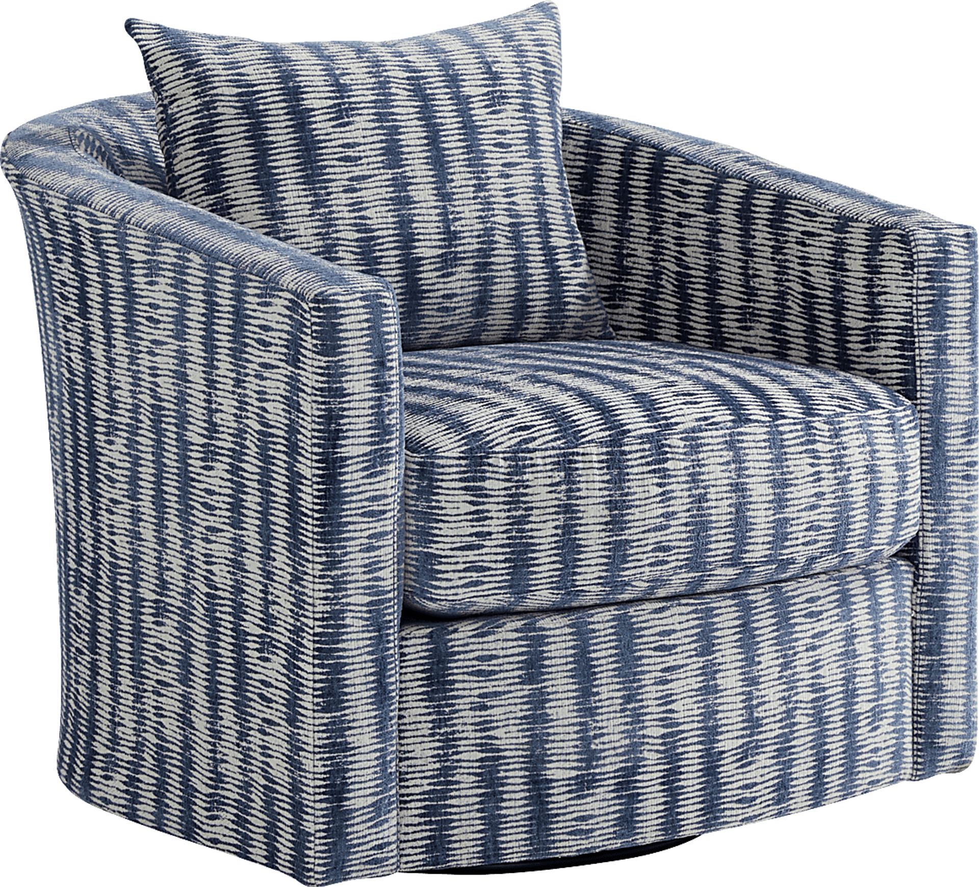 Sienna Way Blue Swivel Chair - Image 1