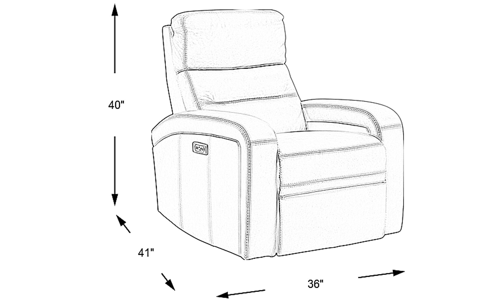 Dimension Image. Please refer to the Dimension Tab on this page for dimension details.