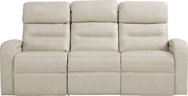 Sierra Madre Beige Leather 2 Pc Living Room with Reclining Sofa - Thumbnail - Image 2