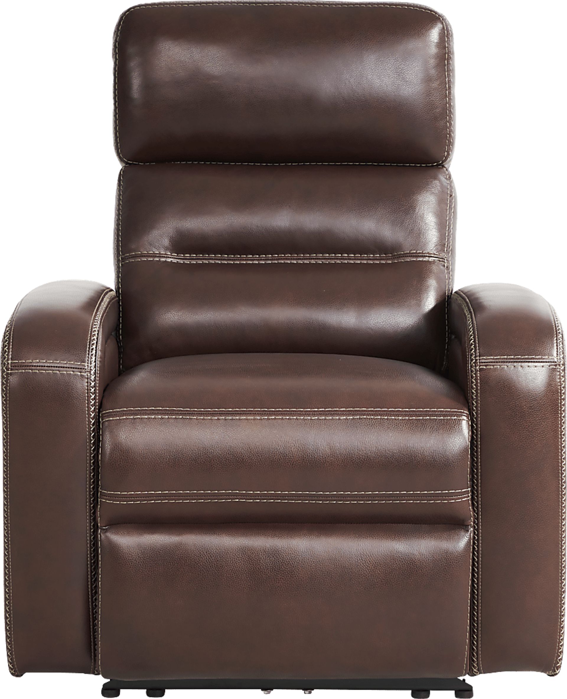 Sierra Madre Brown Leather 8 Pc Reclining Living Room with Reclining Sofa - Image 7