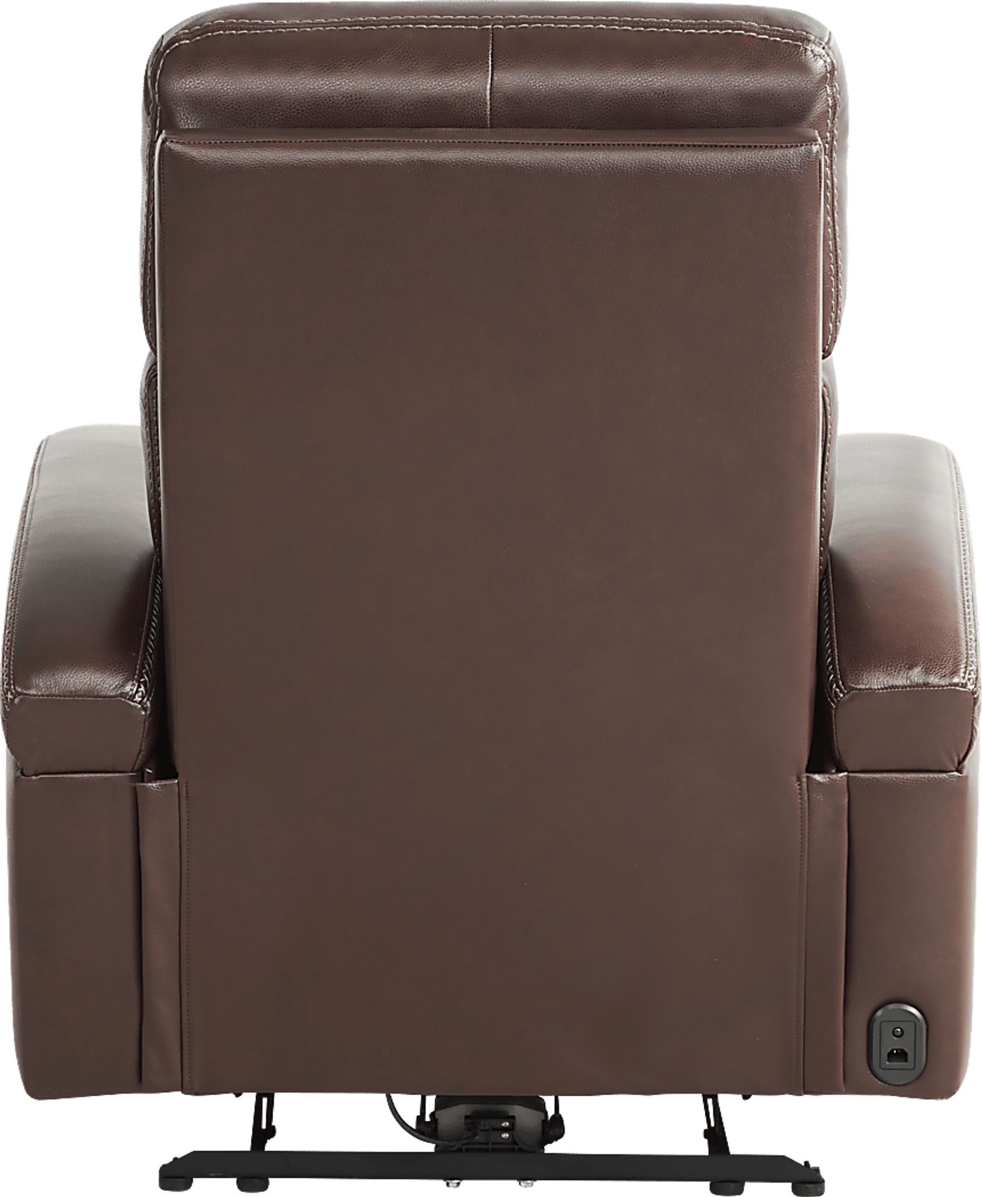 Sierra Madre Brown Leather 8 Pc Reclining Living Room with Reclining Sofa - Image 8