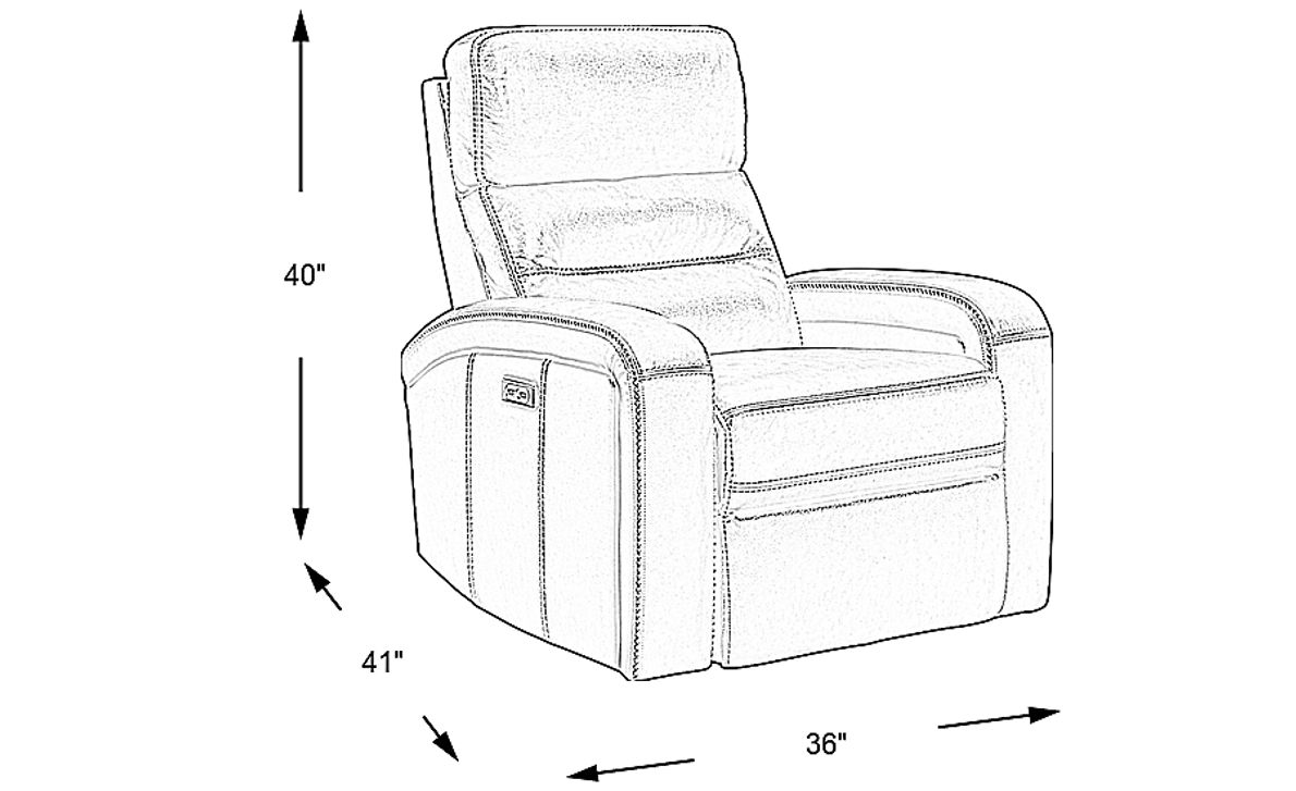Sierra Madre Gray Leather Dual Power Recliner Rooms To Go