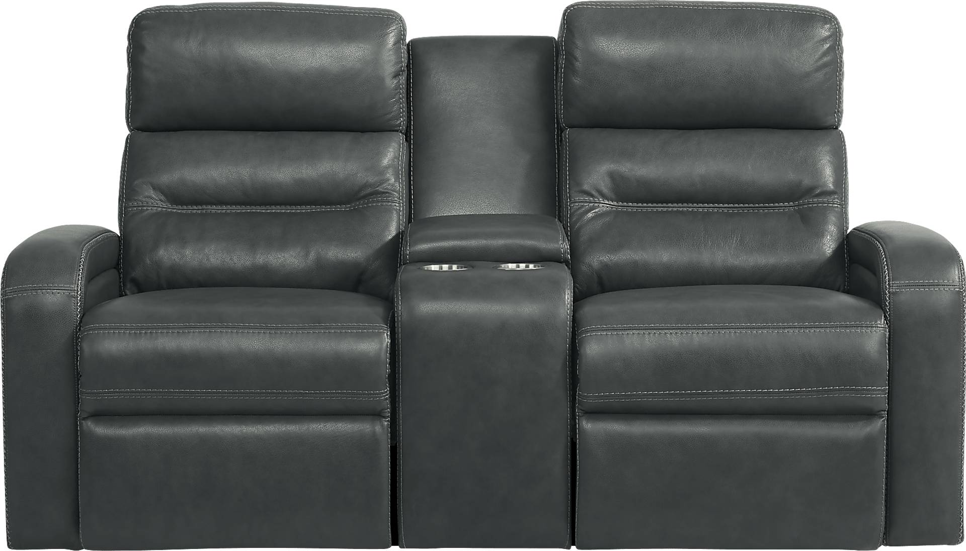 dual power reclining console loveseat